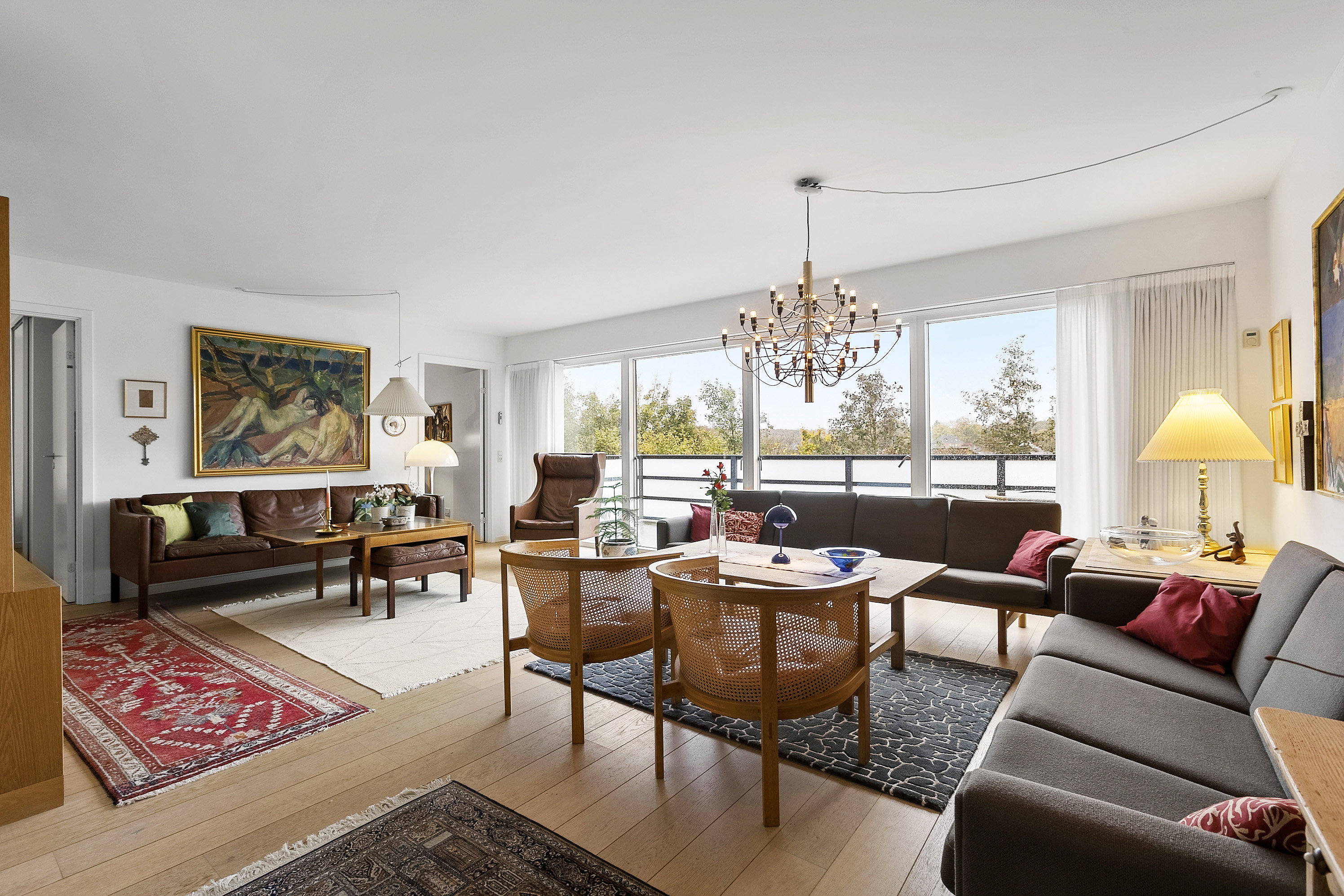 Fremhævet stue billede i fuldskærmstilstand. Billede af Skovparken 66, 6200 Aabenraa