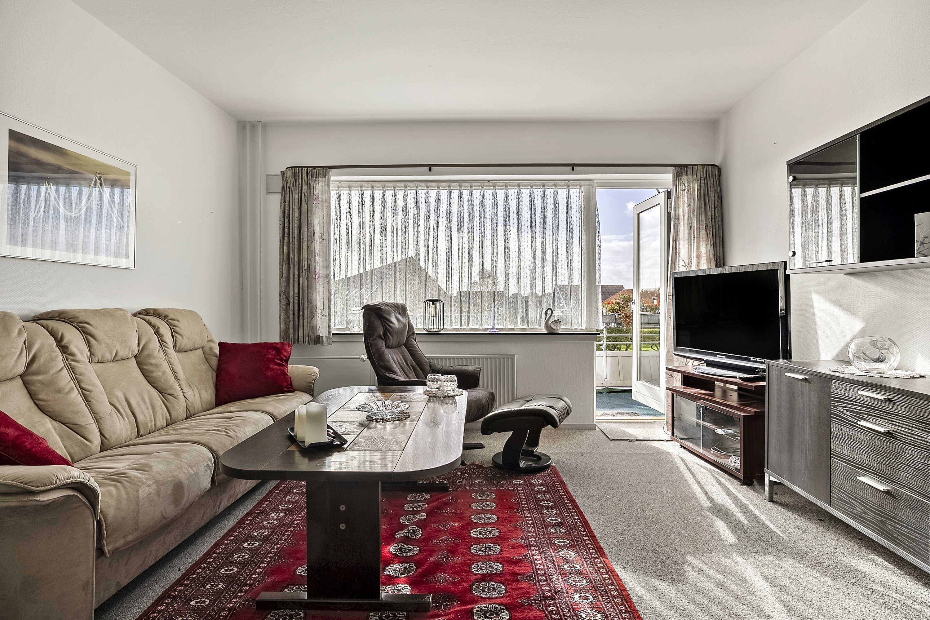 Fremhævet stue billede i fuldskærmstilstand. Billede af Lersøparken 7, st.. tv., 4220 Korsør