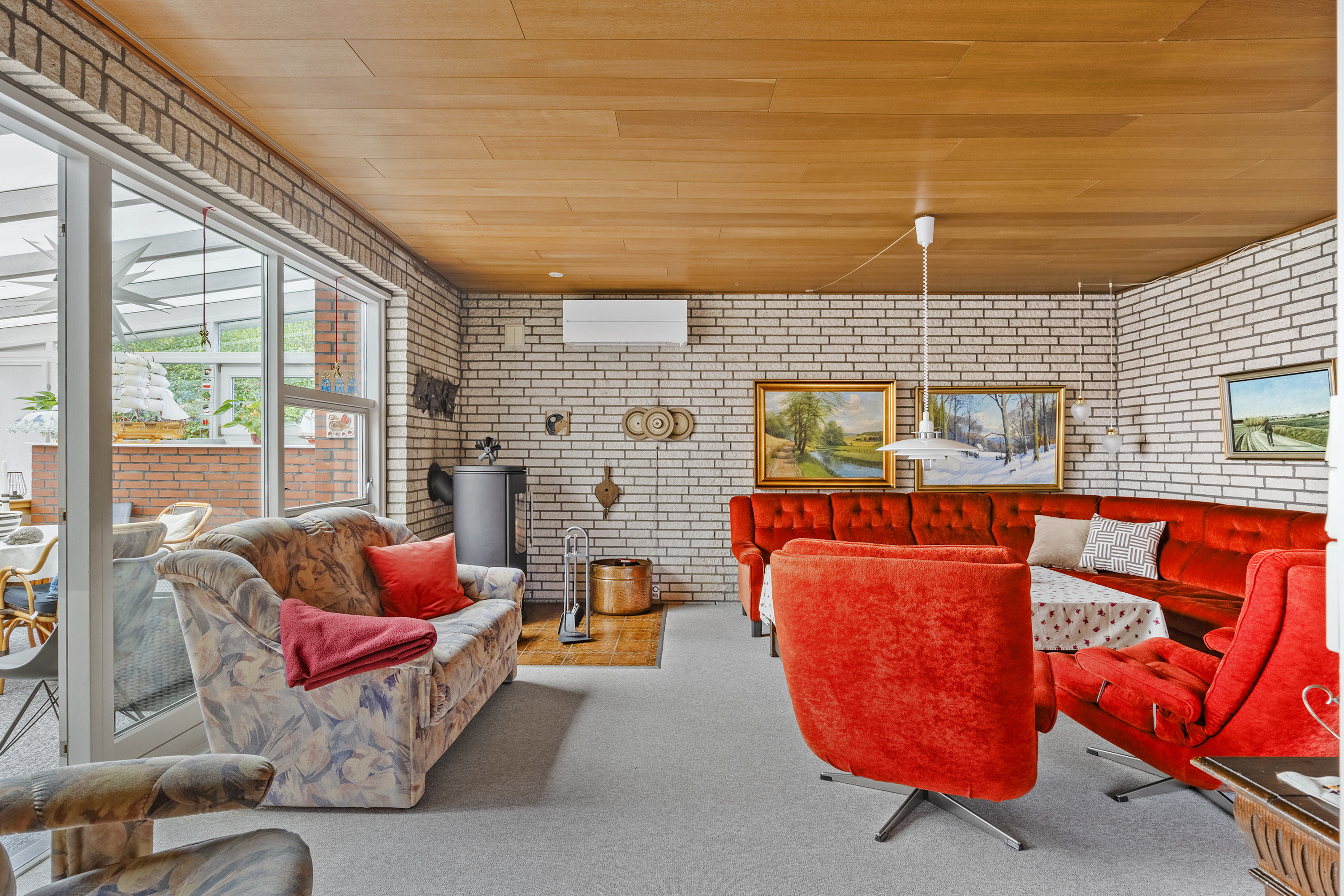 Fremhævet stue billede i fuldskærmstilstand. Billede af Karlsgårdevej 4, Sig, 6800 Varde