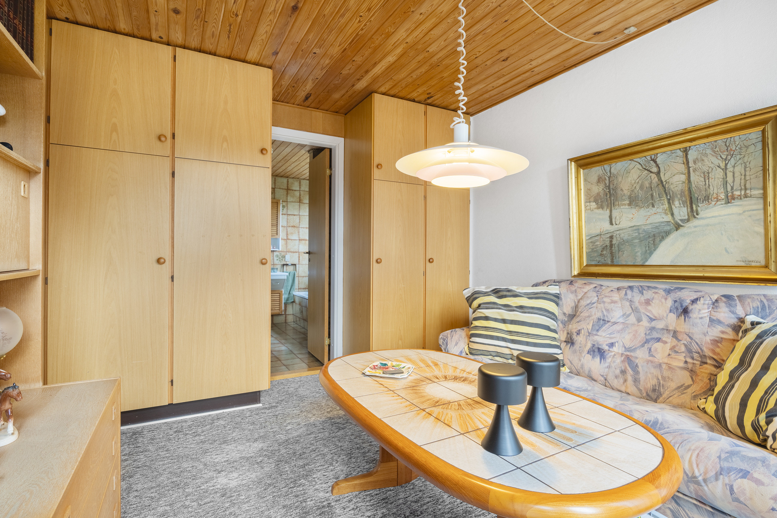 Fremhævet stue billede i fuldskærmstilstand. Billede af Karlsgårdevej 4, Sig, 6800 Varde