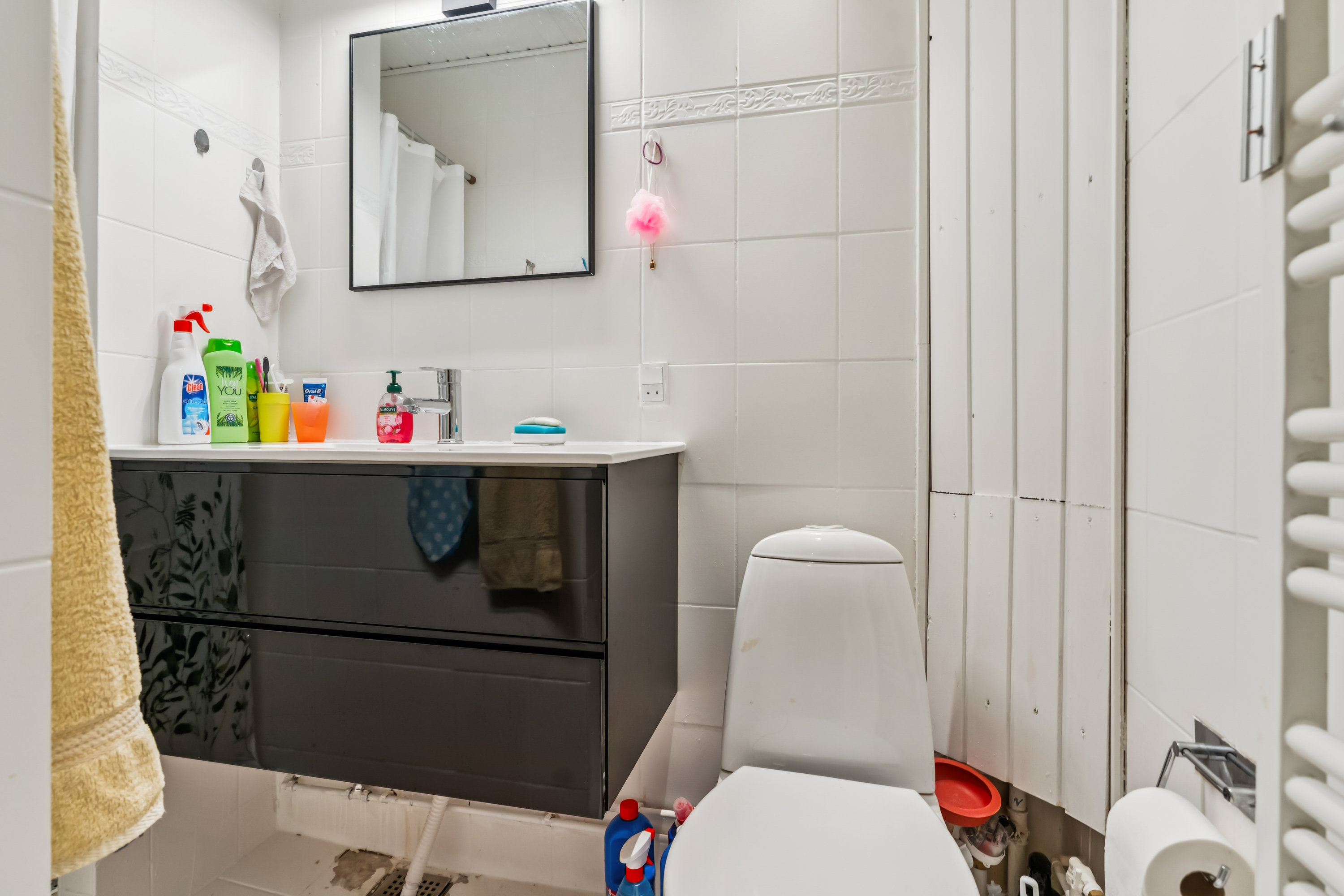 Fremhævet badeværelse billede i fuldskærmstilstand. Billede af Glarbjergvej 103, 1. th., 8930 Randers NØ