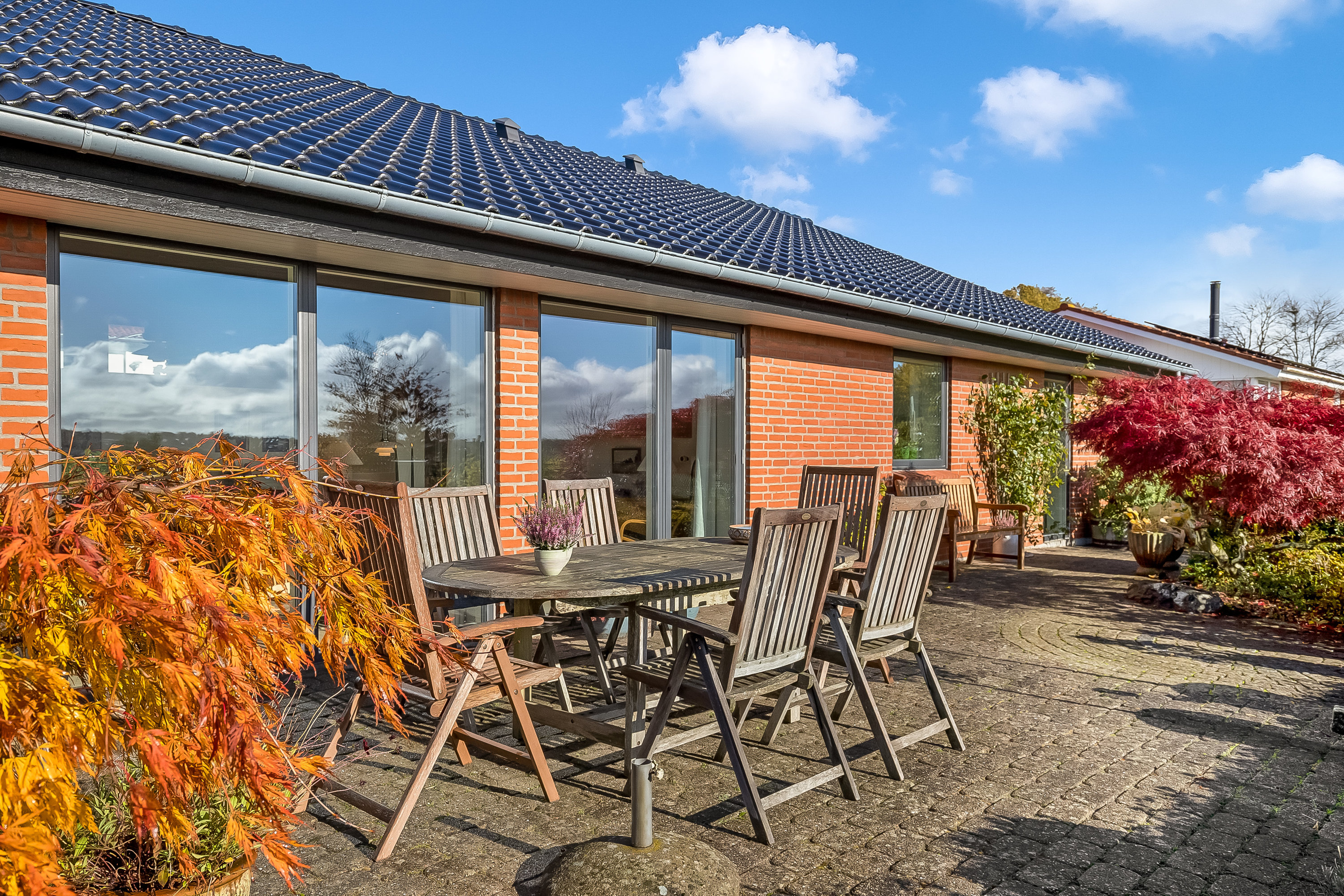 Fremhævet terrasse billede i fuldskærmstilstand. Billede af Brennerpasset 77, Harte, 6000 Kolding