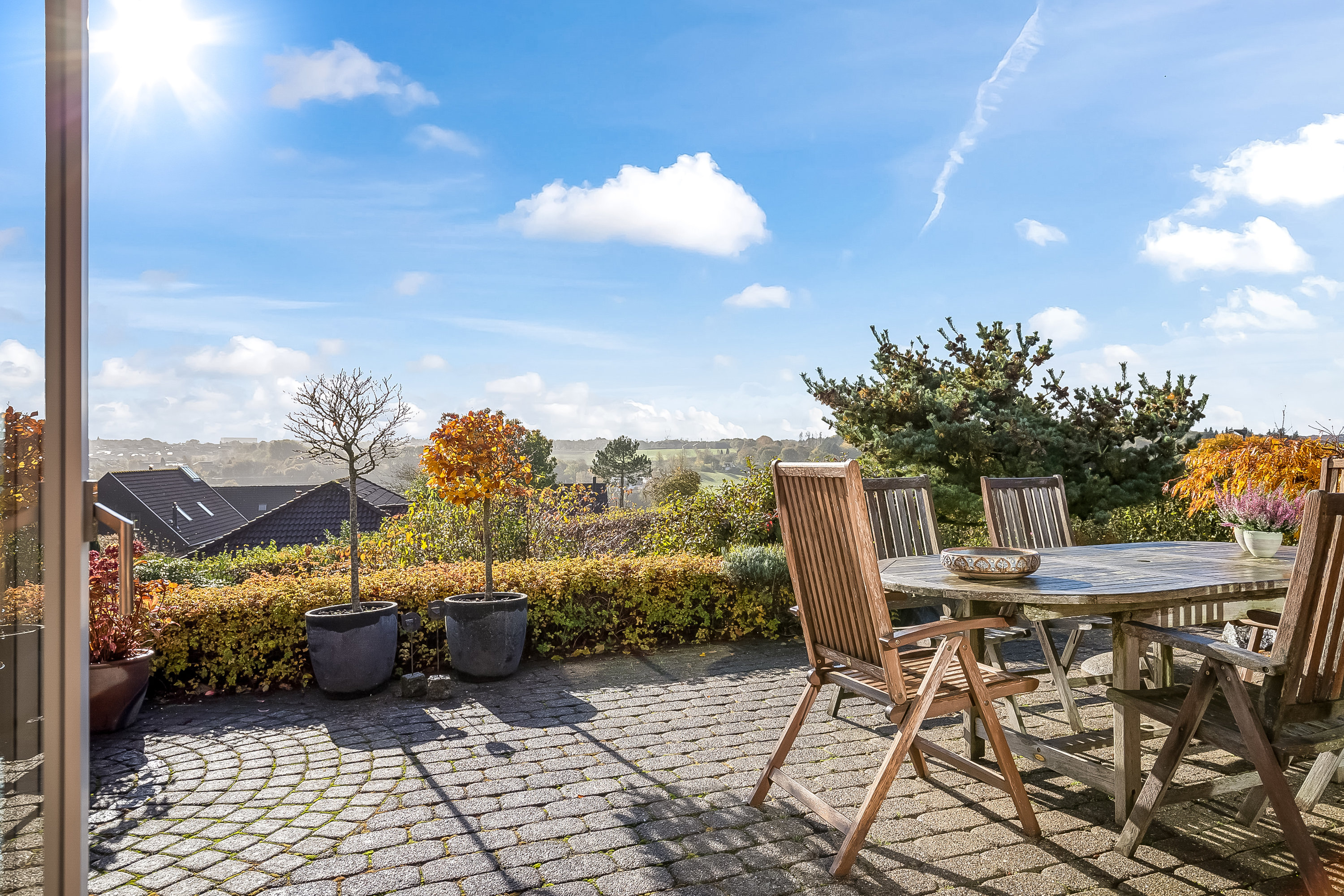 Fremhævet terrasse billede i fuldskærmstilstand. Billede af Brennerpasset 77, Harte, 6000 Kolding