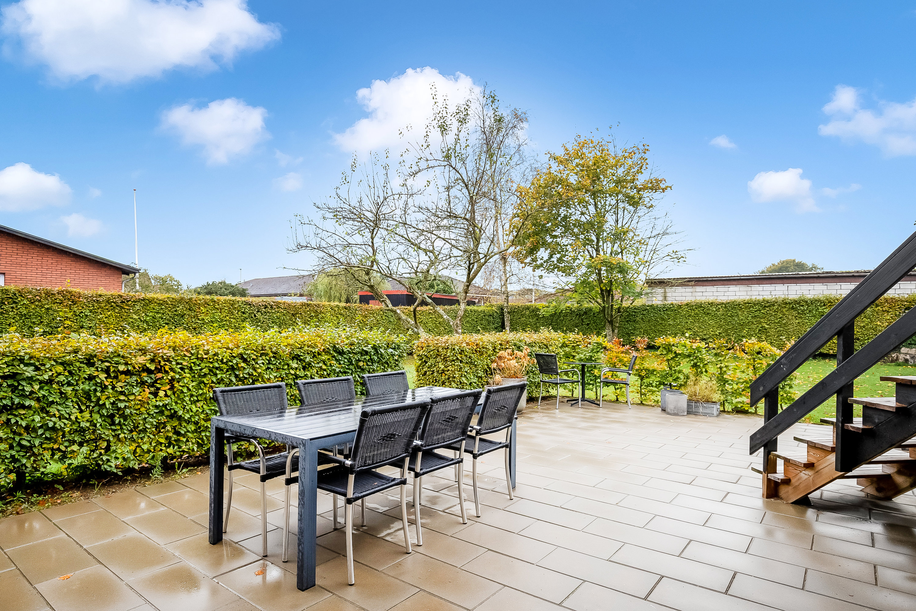 Fremhævet terrasse billede i fuldskærmstilstand. Billede af Jernbanegade 15, 6640 Lunderskov