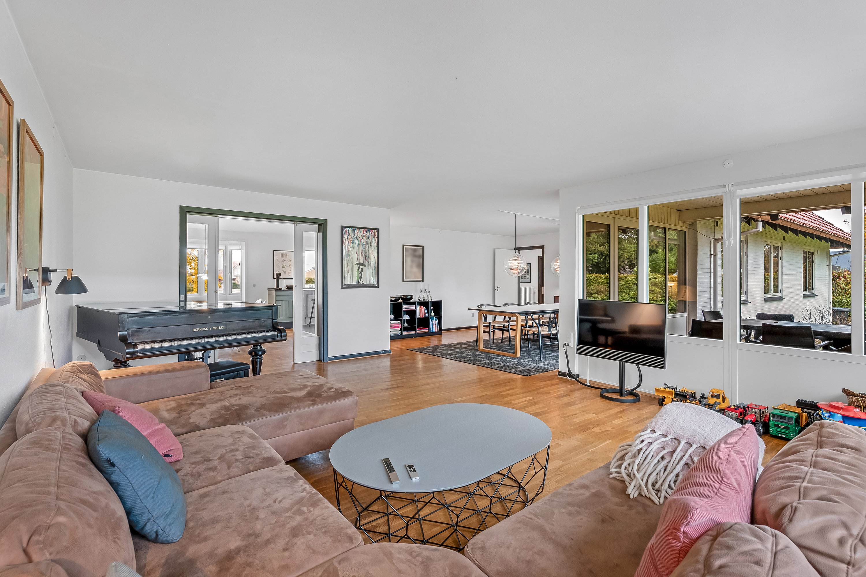 Fremhævet stue billede i fuldskærmstilstand. Billede af Marskvej 18, 6270 Tønder