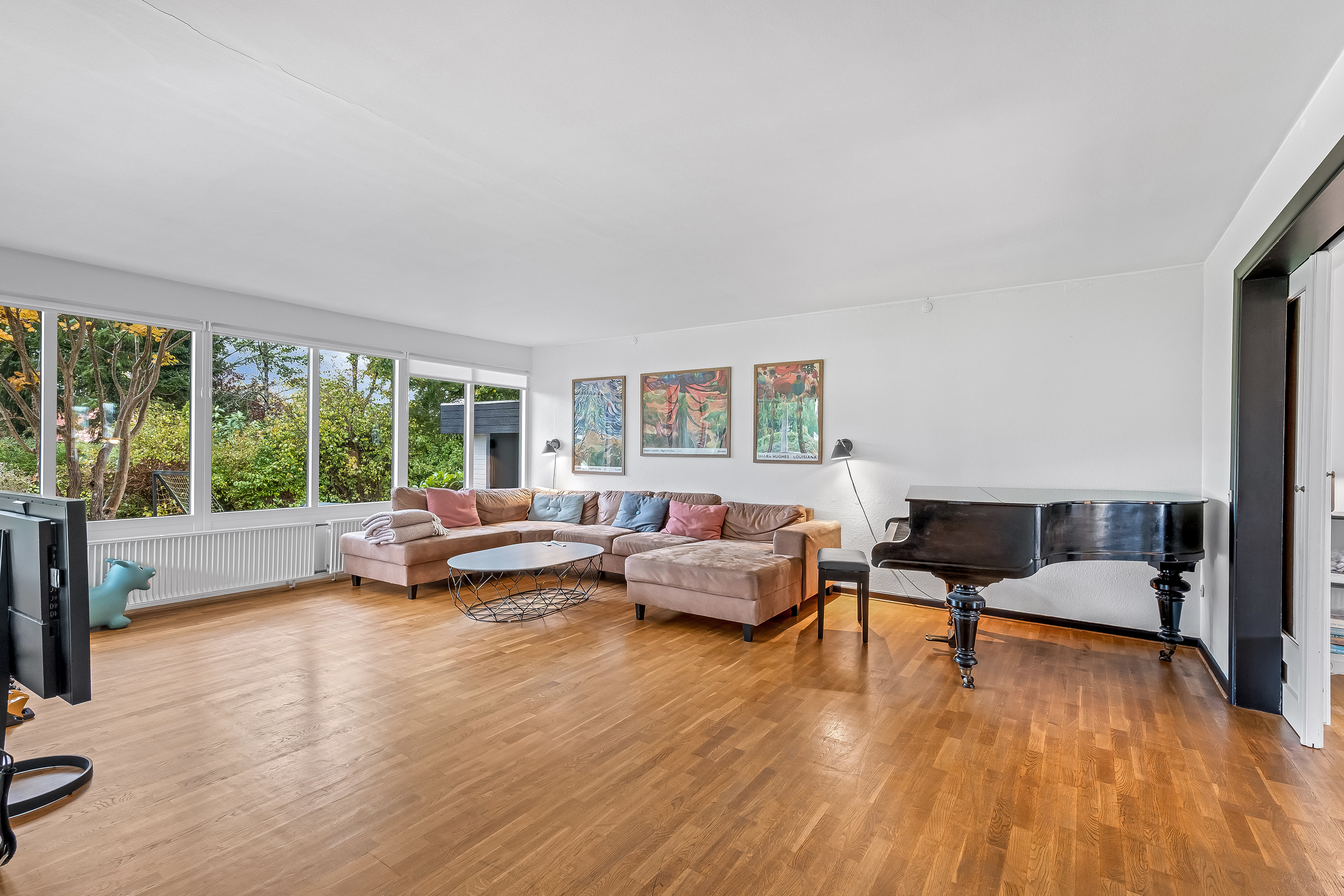 Fremhævet stue billede i fuldskærmstilstand. Billede af Marskvej 18, 6270 Tønder