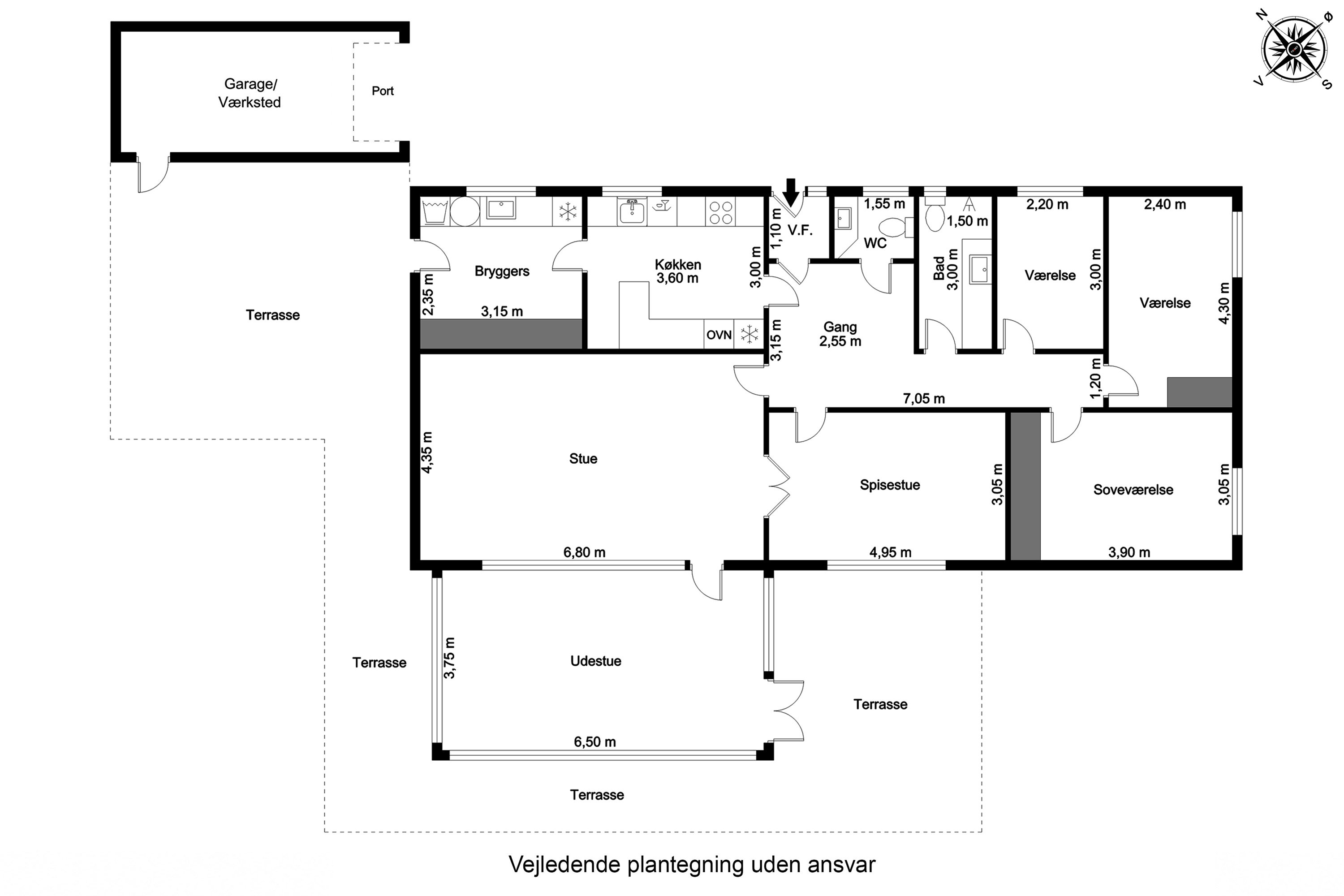 Plantegninger billede af Havbakken 128, Hjerting, 6710 Esbjerg V
