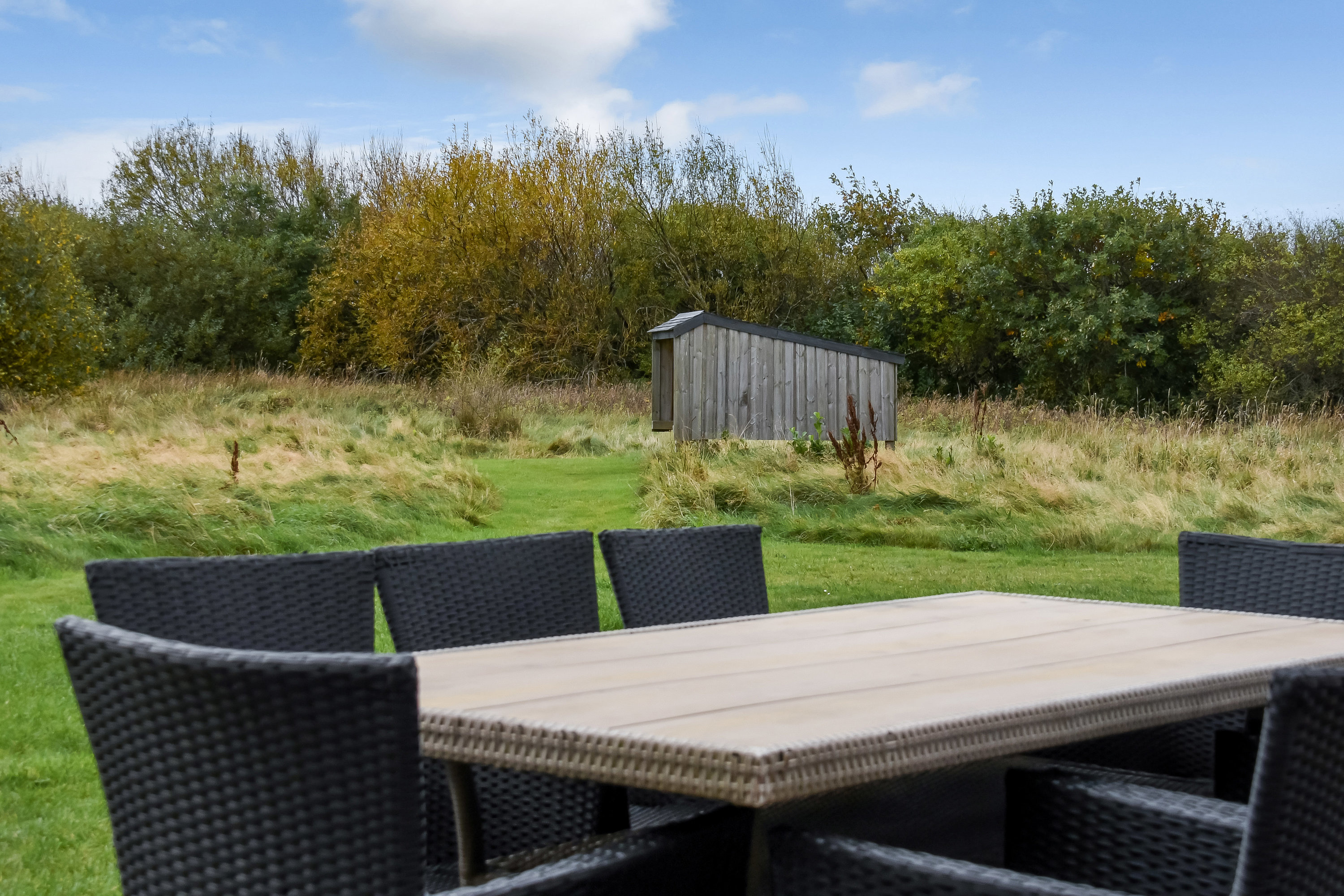 Fremhævet terrasse billede i fuldskærmstilstand. Billede af Øvej 13, Husby Strandenge, 6990 Ulfborg