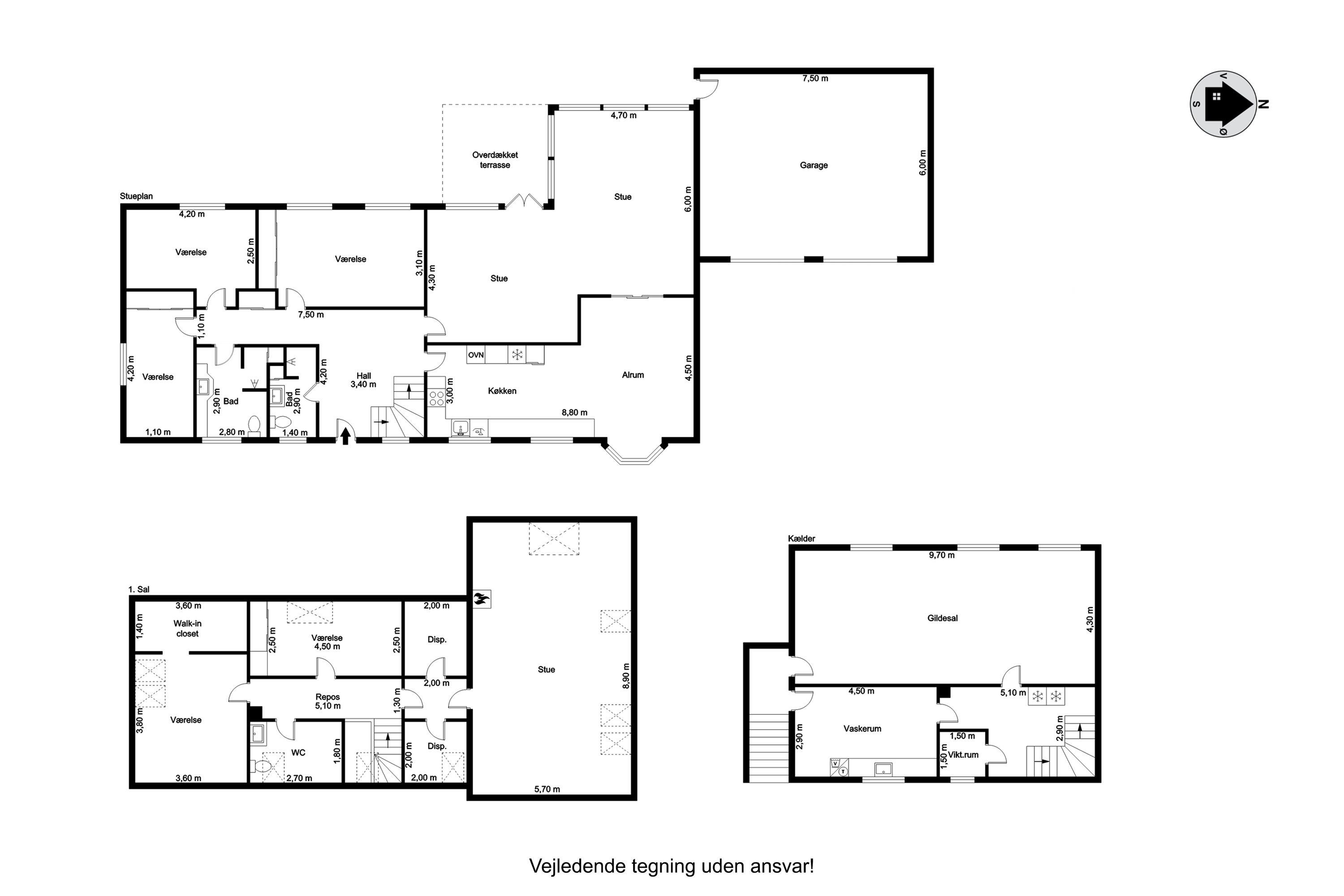 Plantegninger billede af Marskvej 18, 6270 Tønder