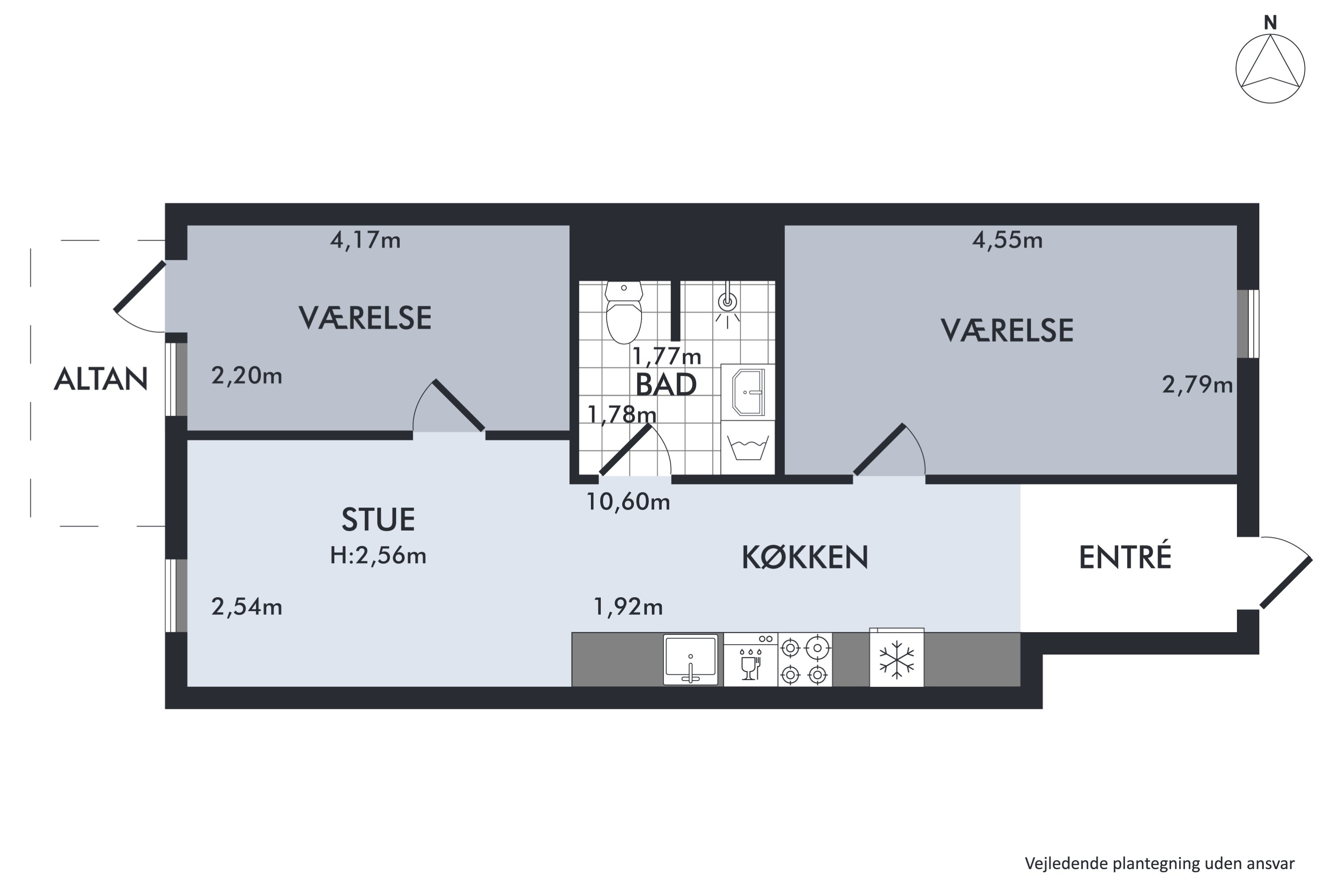 Plantegninger billede af Valdemarsgade 11, 4. 3., 8000 Aarhus C