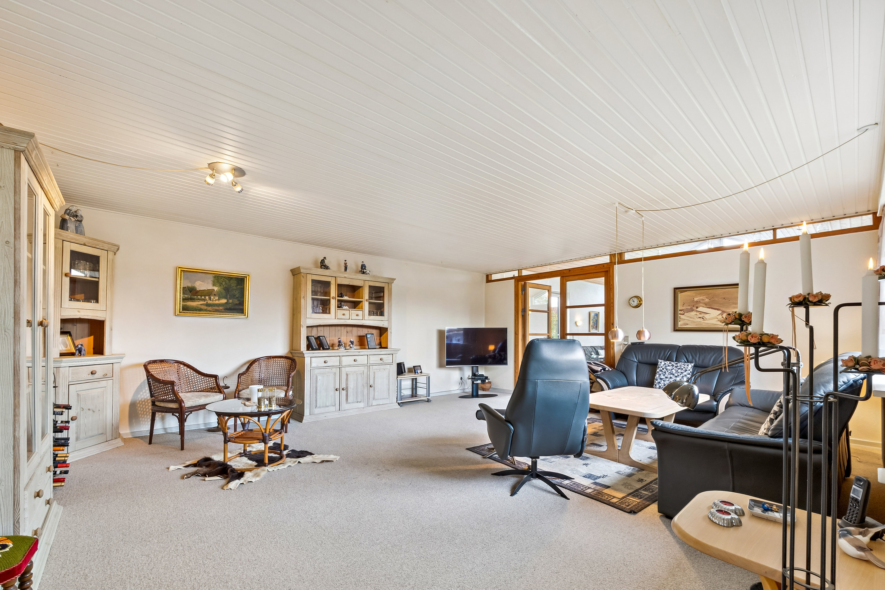 Fremhævet stue billede i fuldskærmstilstand. Billede af Lindevænget 46, 7800 Skive