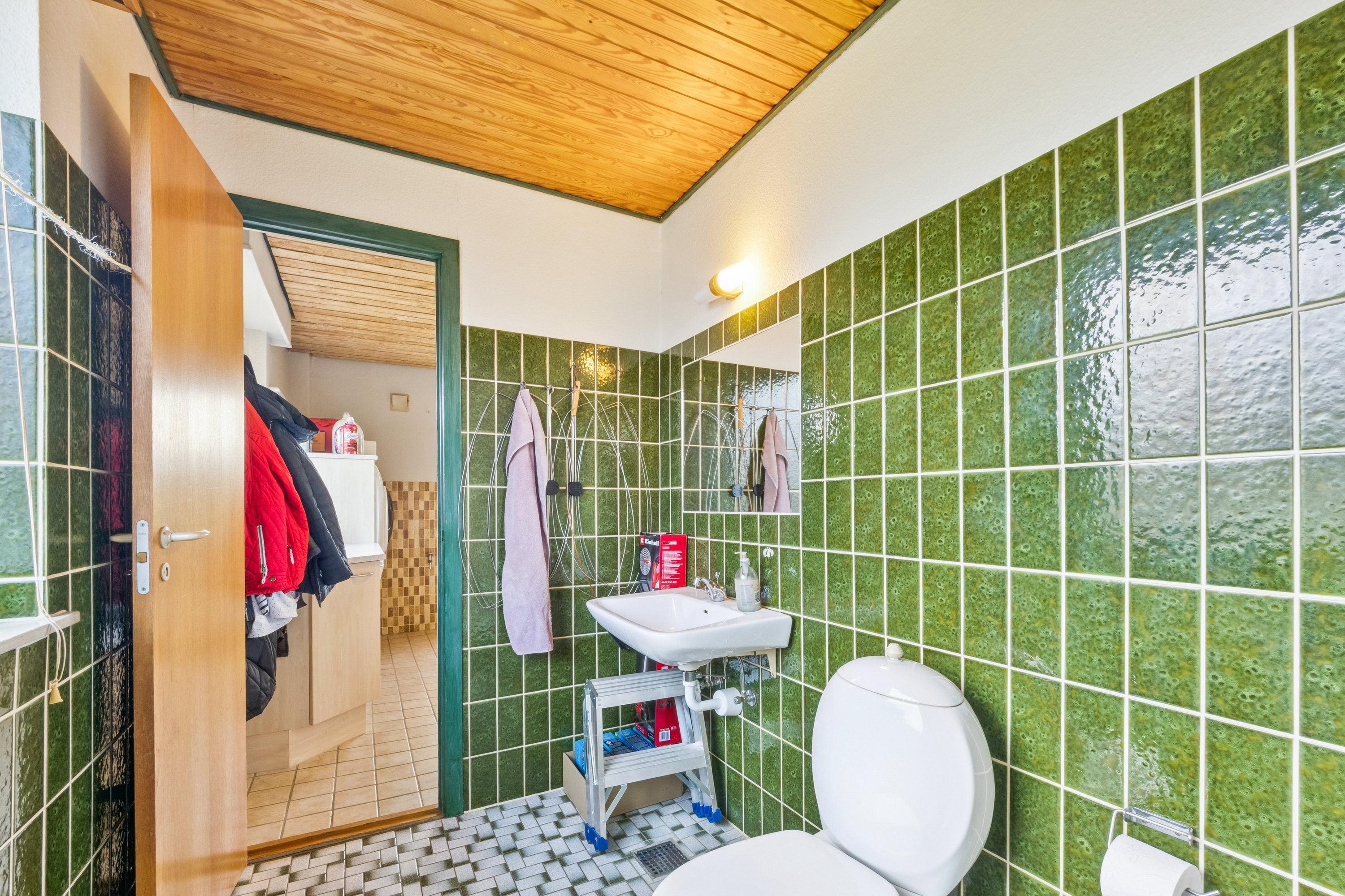 Fremhævet badeværelse billede i fuldskærmstilstand. Billede af Lindevænget 46, 7800 Skive