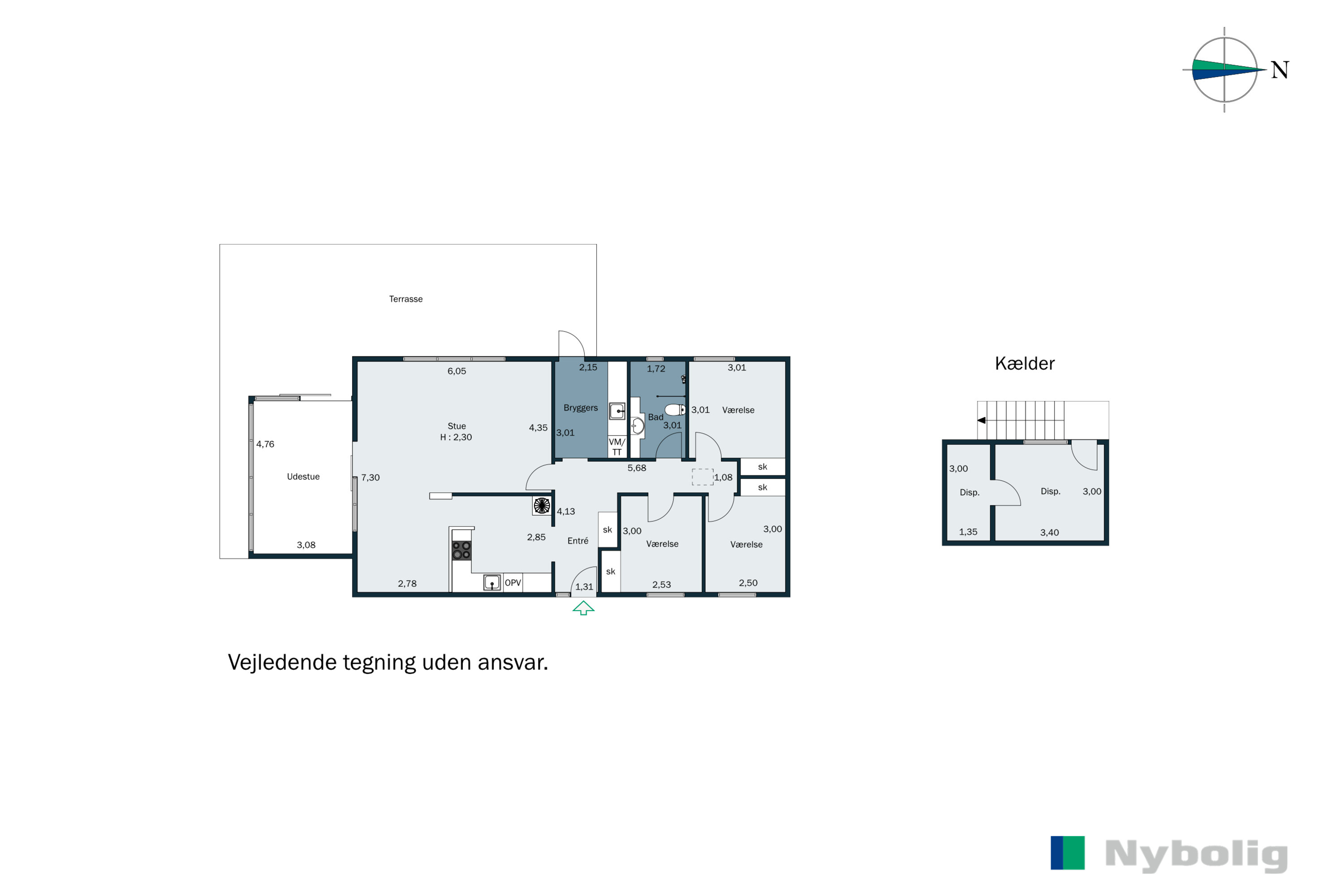 Plantegninger billede af Brombærgangen 1, 6600 Vejen