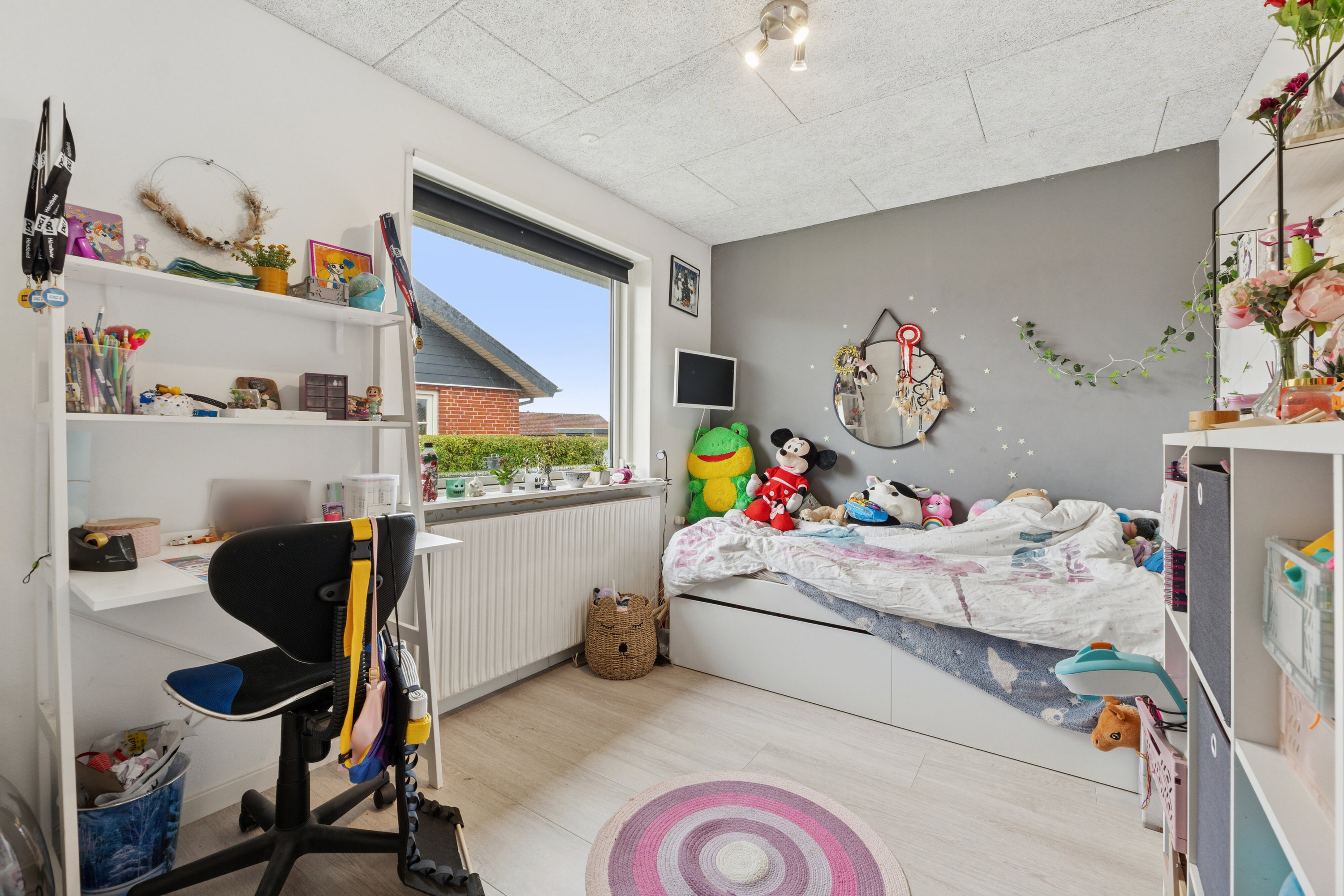 Fremhævet børneværelse billede i fuldskærmstilstand. Billede af H C Andersens Vej 120, 7430 Ikast