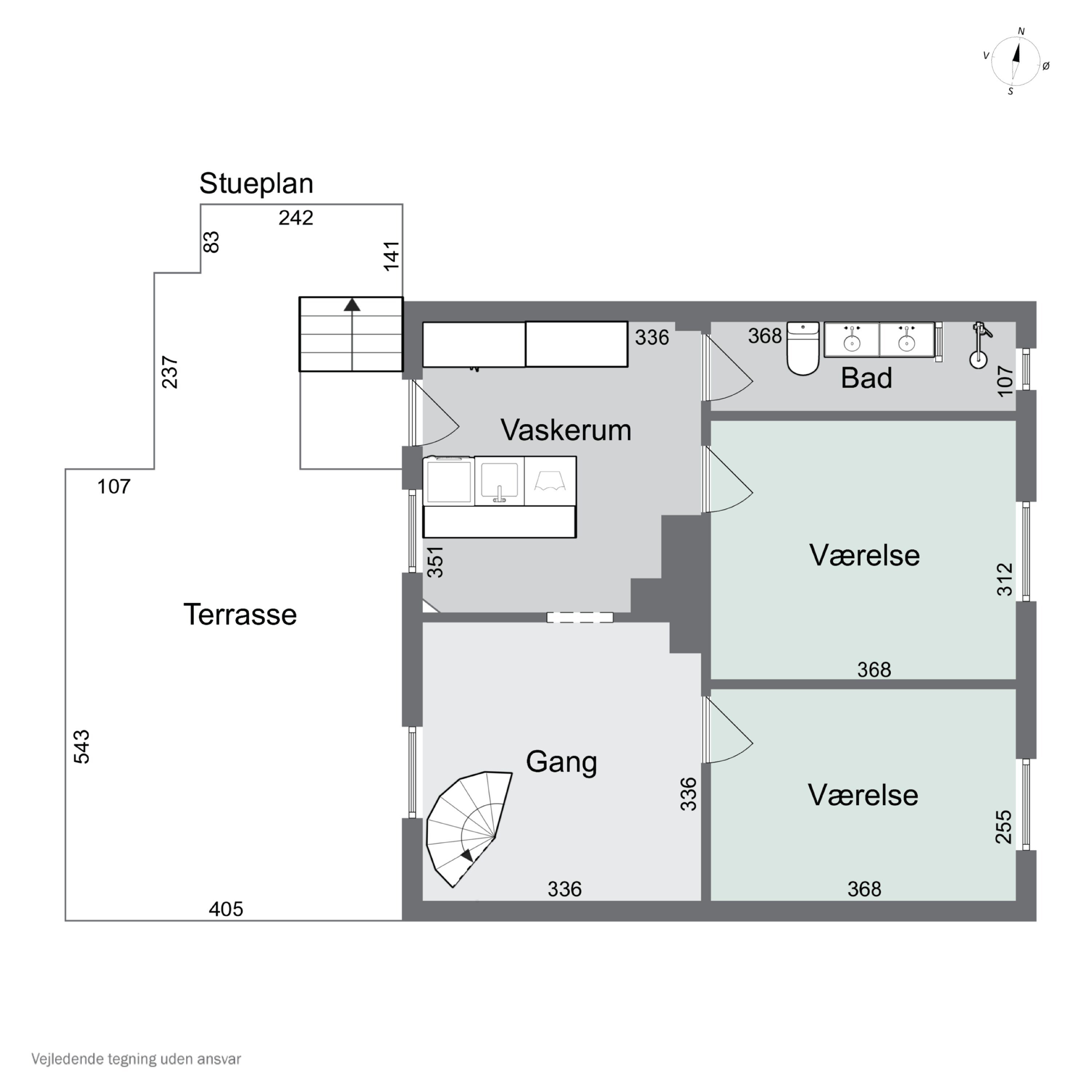 Plantegninger billede af Kristiansgade 33, st.., 7430 Ikast