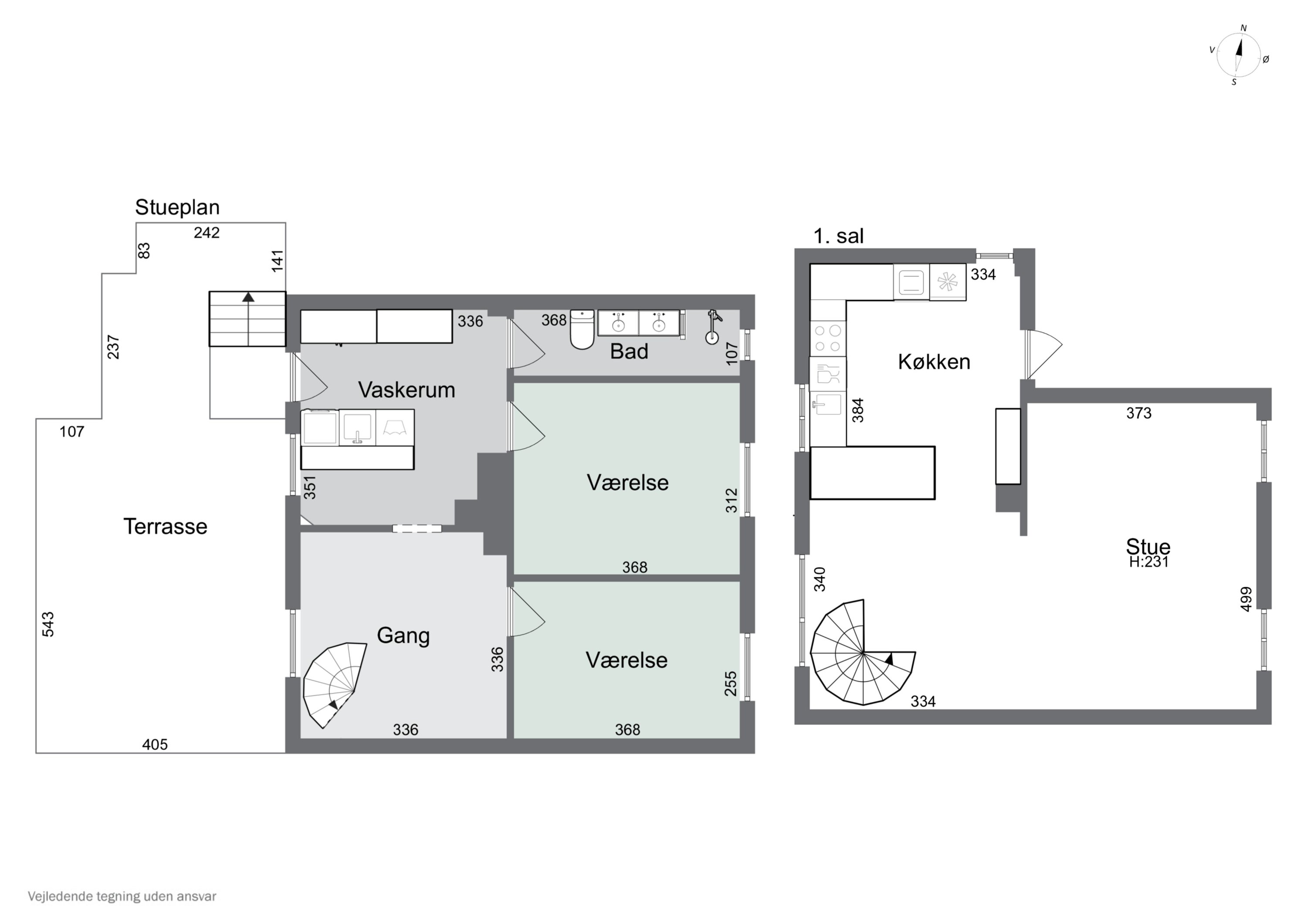 Plantegninger billede af Kristiansgade 33, st.., 7430 Ikast