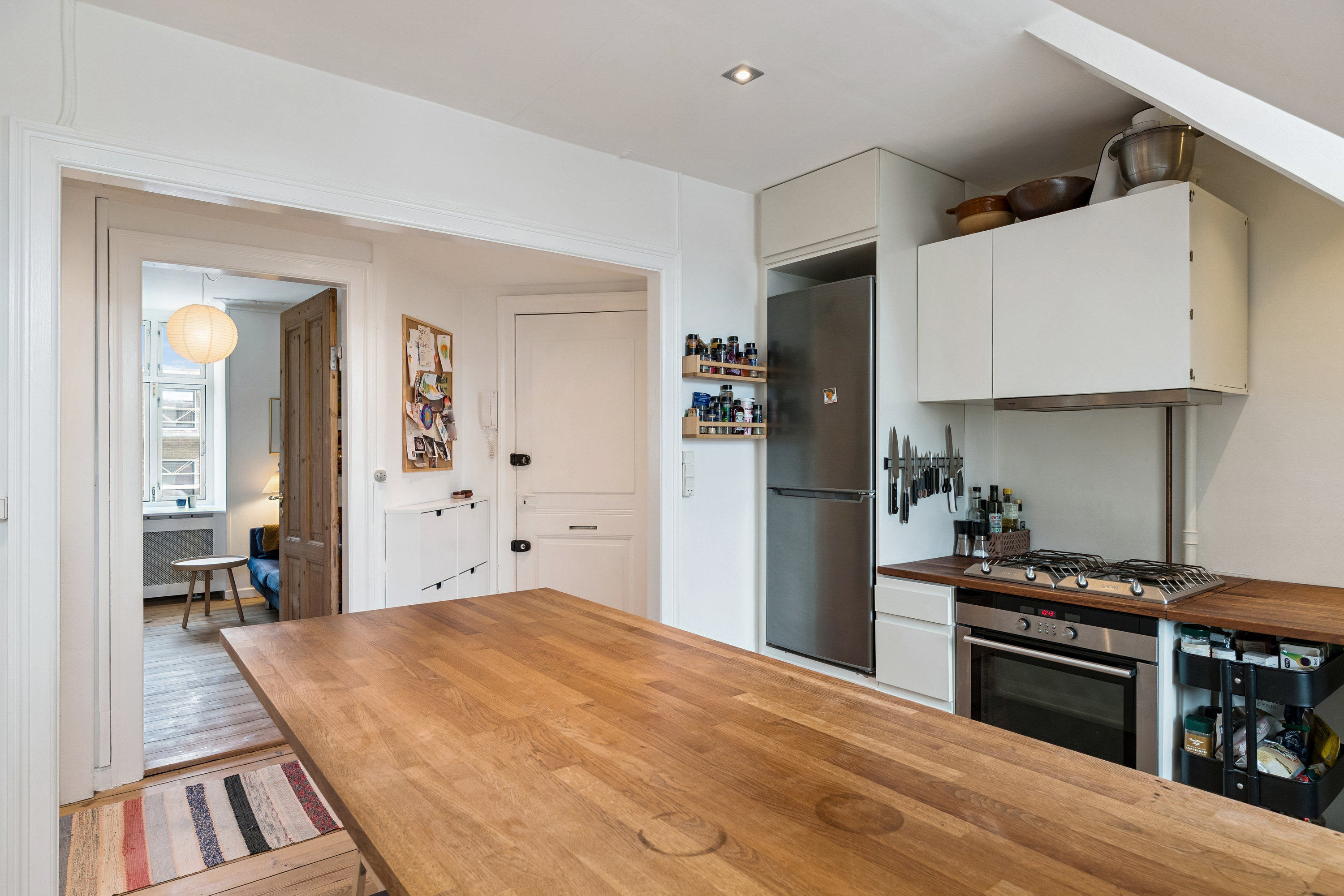 Fremhævet spisestue billede i fuldskærmstilstand. Billede af Svendborggade 14, 5. th., 2100 København Ø