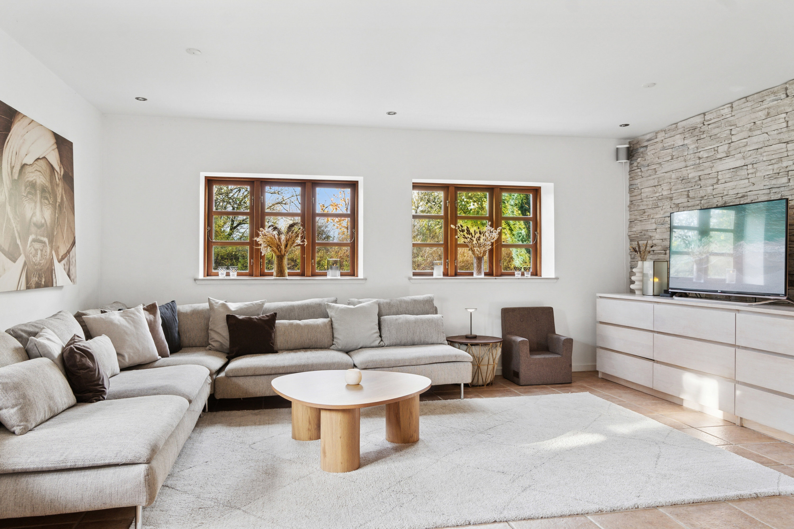 Fremhævet stue billede i fuldskærmstilstand. Billede af Gadekæret 2, 8781 Stenderup