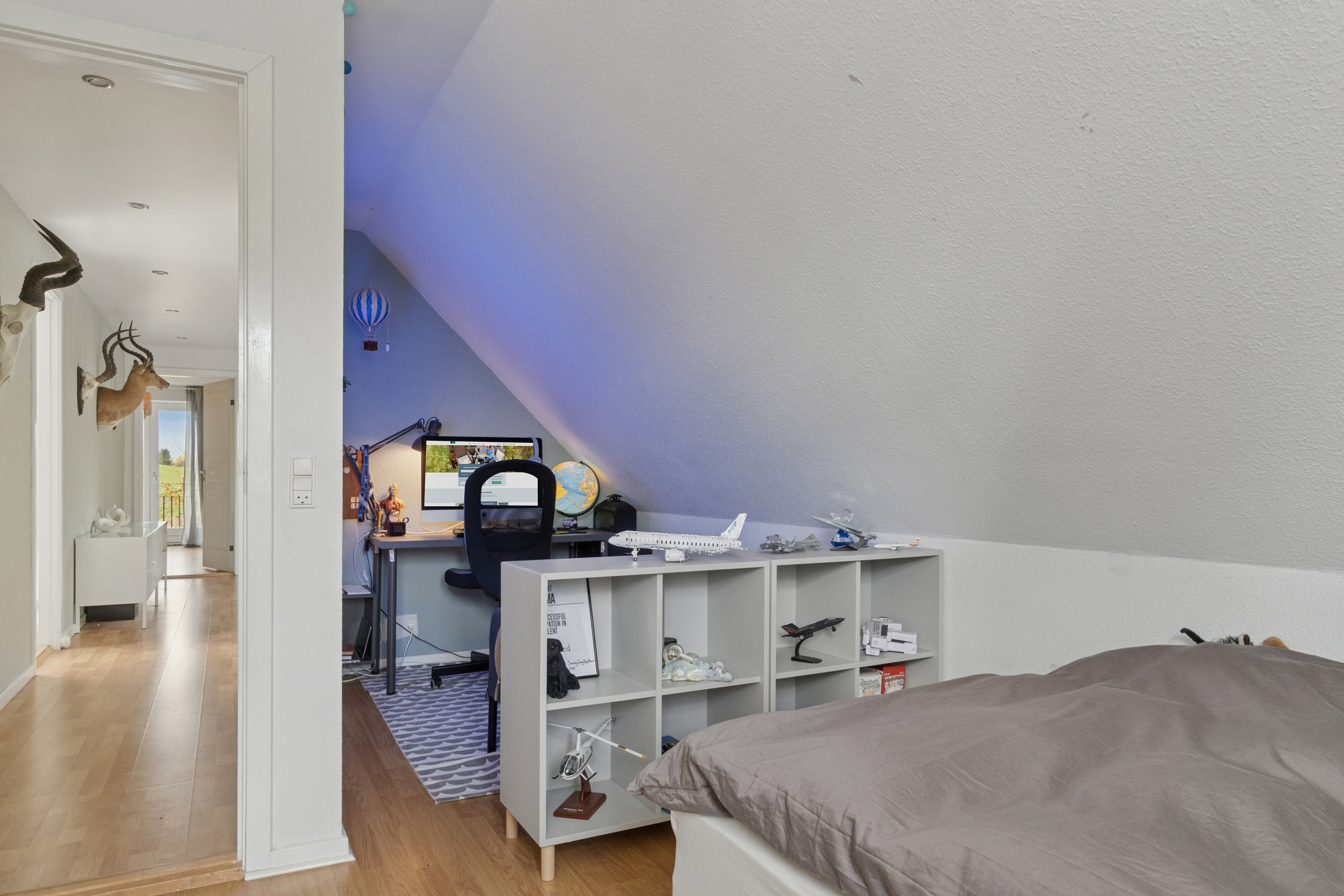 Fremhævet soveværelse billede i fuldskærmstilstand. Billede af Gadekæret 2, 8781 Stenderup