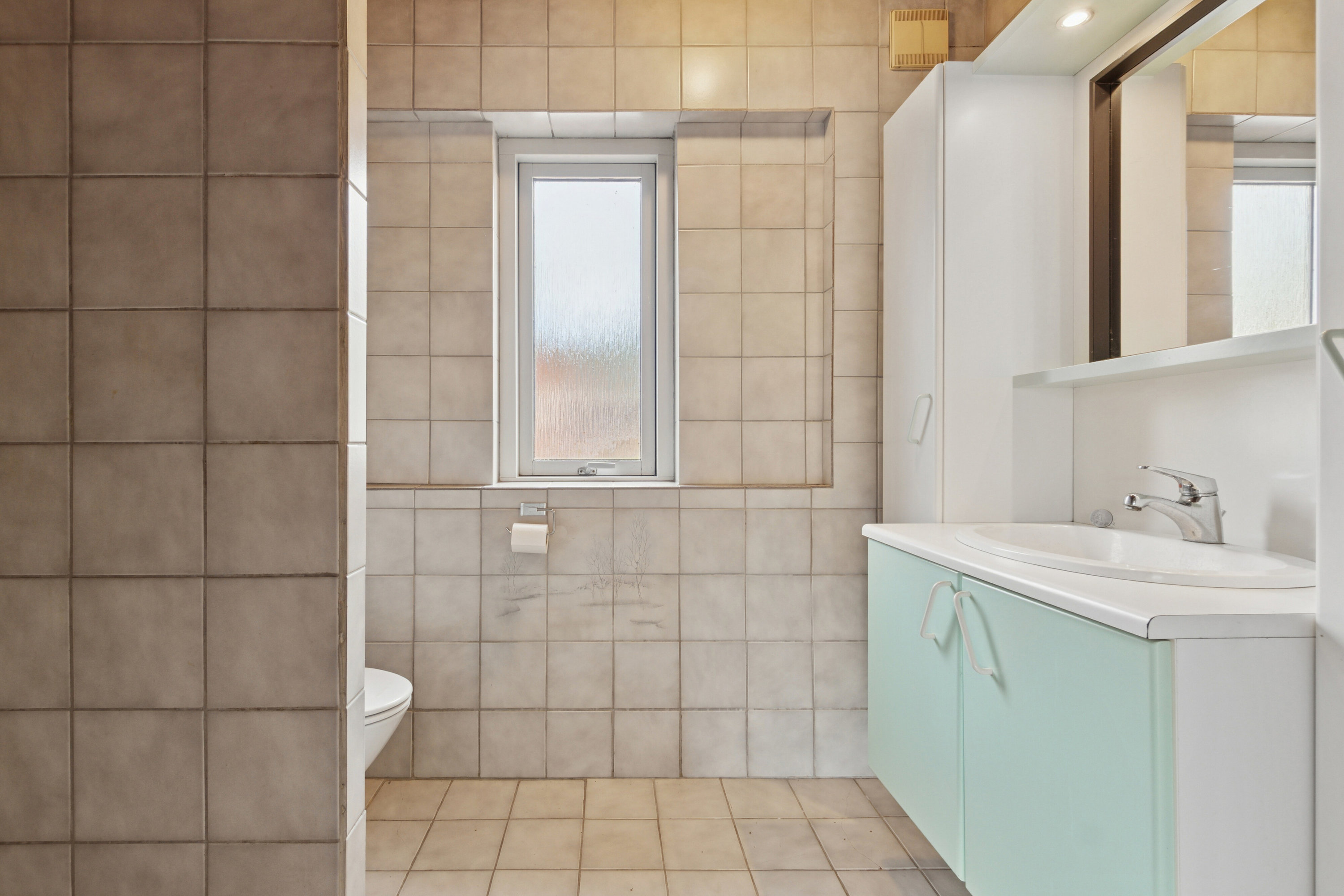 Fremhævet badeværelse billede i fuldskærmstilstand. Billede af Tøvlingvej 40, 7752 Snedsted