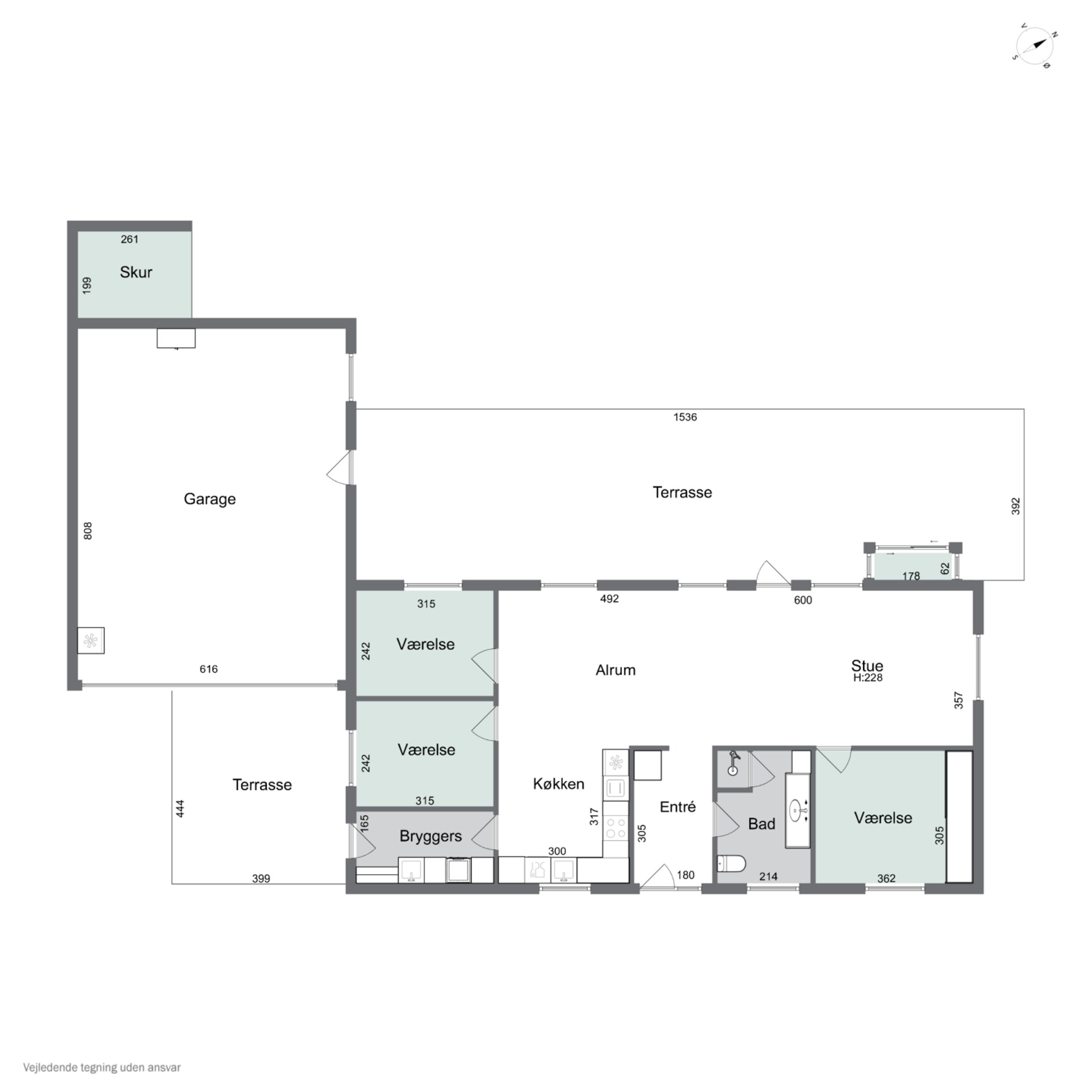 Plantegninger billede af Liljevej 2, 9870 Sindal