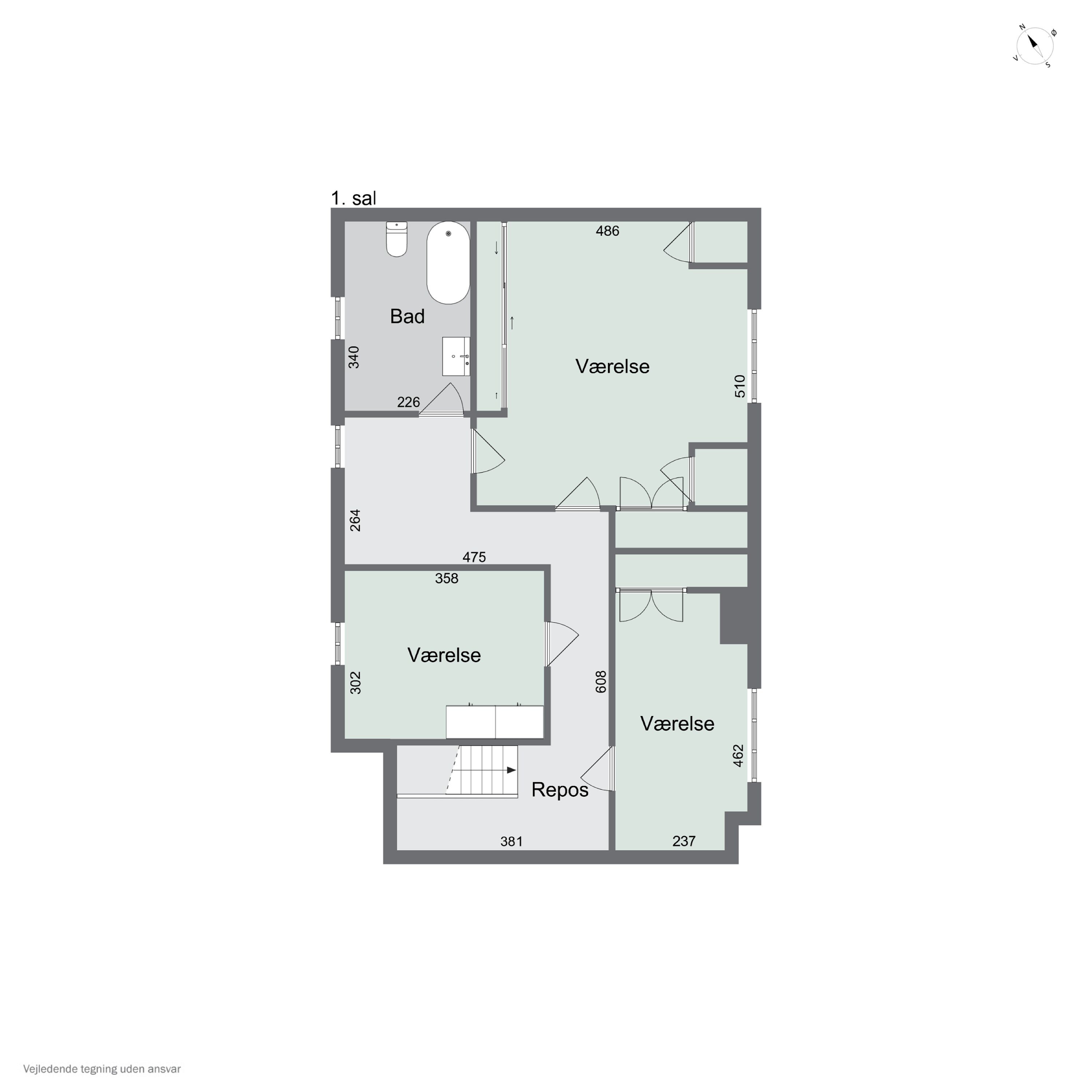 Plantegninger billede af Algade 47B, 4230 Skælskør