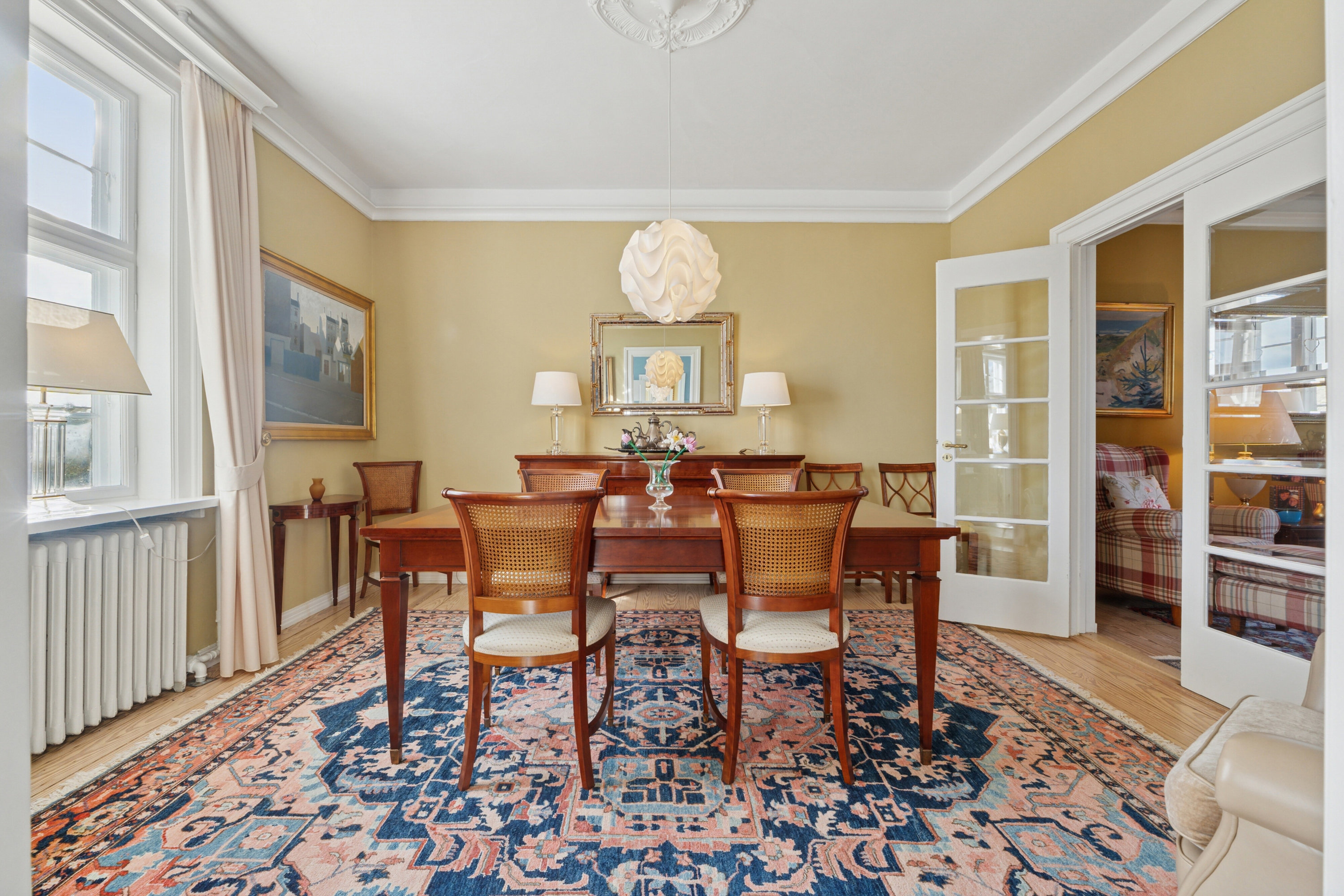 Fremhævet spisestue billede i fuldskærmstilstand. Billede af Bygaden 18, Tullebølle, 5953 Tranekær