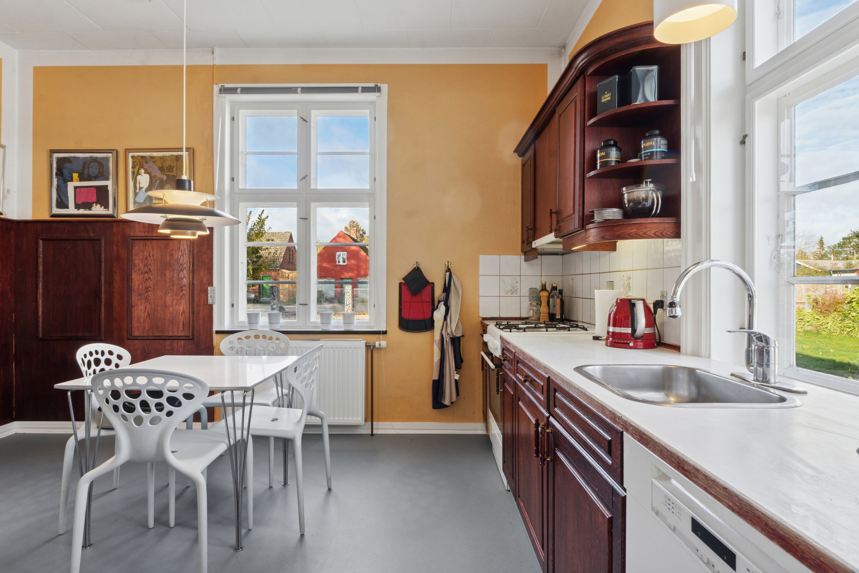 Fremhævet køkken billede i fuldskærmstilstand. Billede af Bygaden 18, Tullebølle, 5953 Tranekær