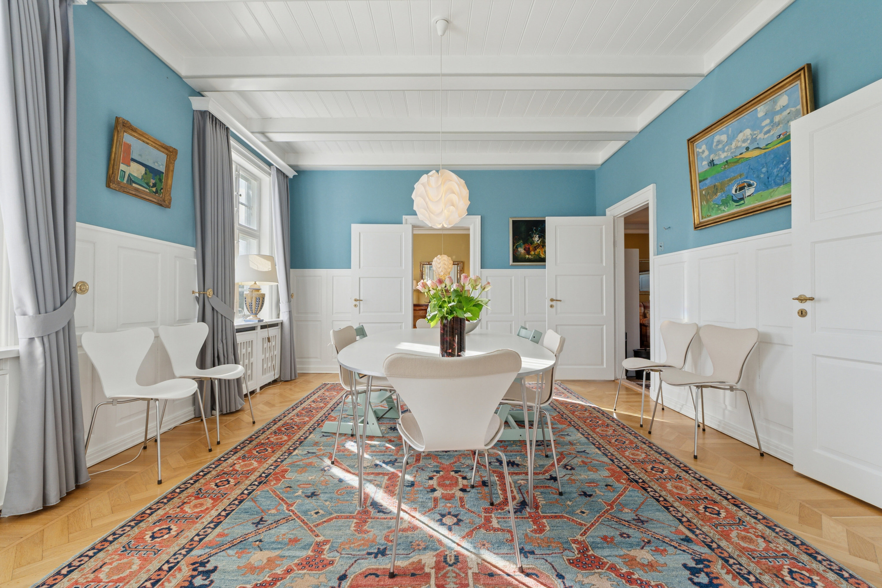 Fremhævet spisestue billede i fuldskærmstilstand. Billede af Bygaden 18, Tullebølle, 5953 Tranekær