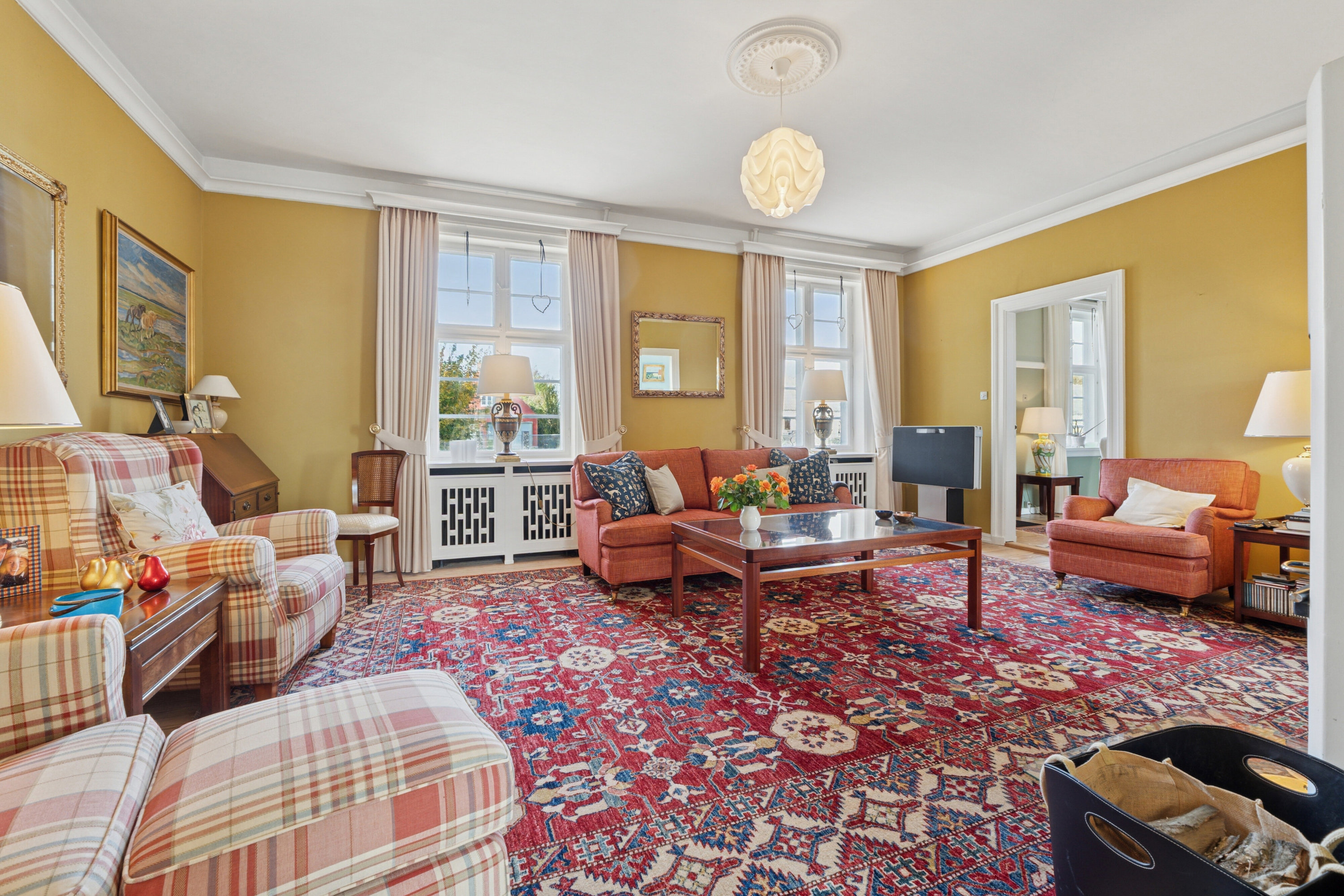 Fremhævet stue billede i fuldskærmstilstand. Billede af Bygaden 18, Tullebølle, 5953 Tranekær