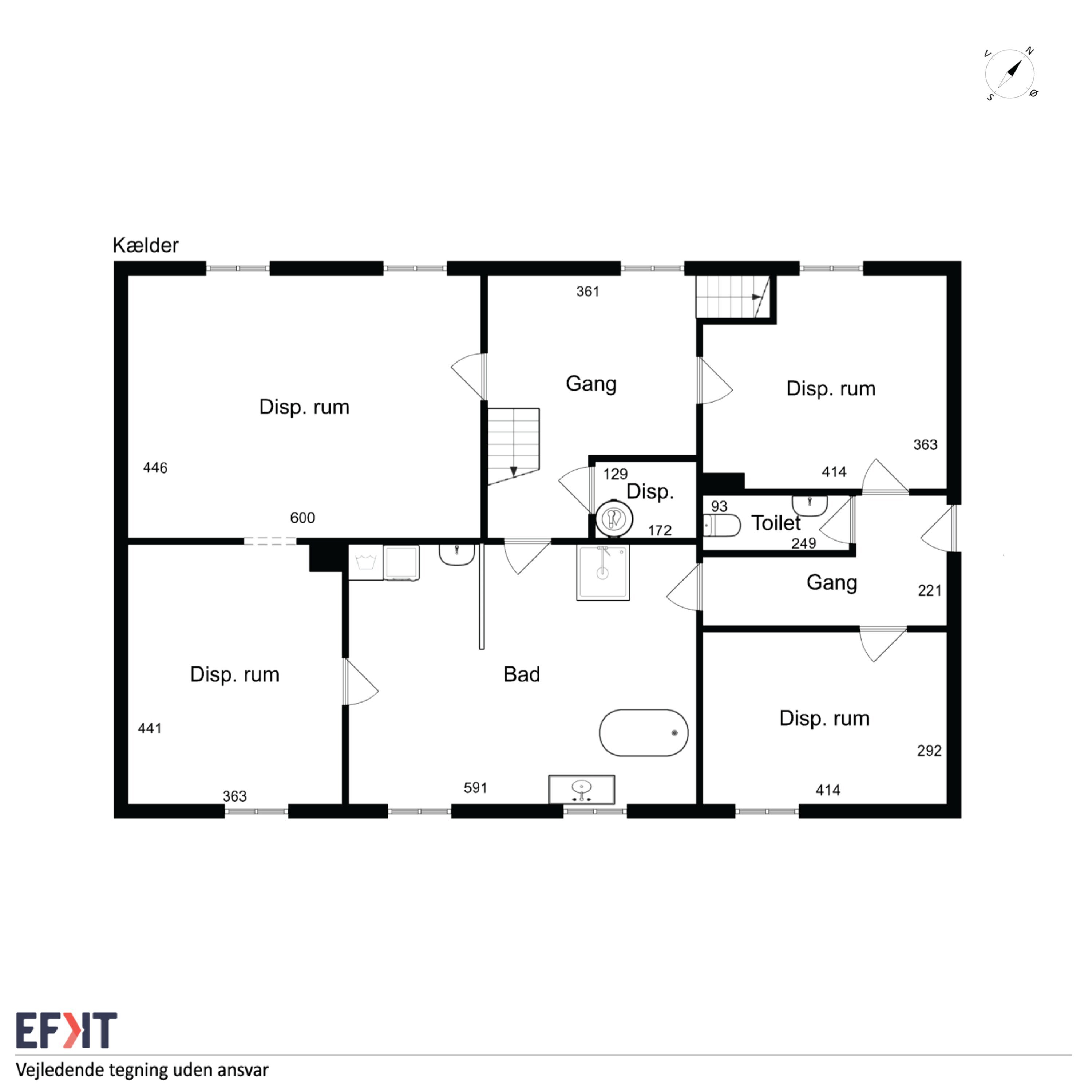 Plantegninger billede af Bygaden 18, Tullebølle, 5953 Tranekær