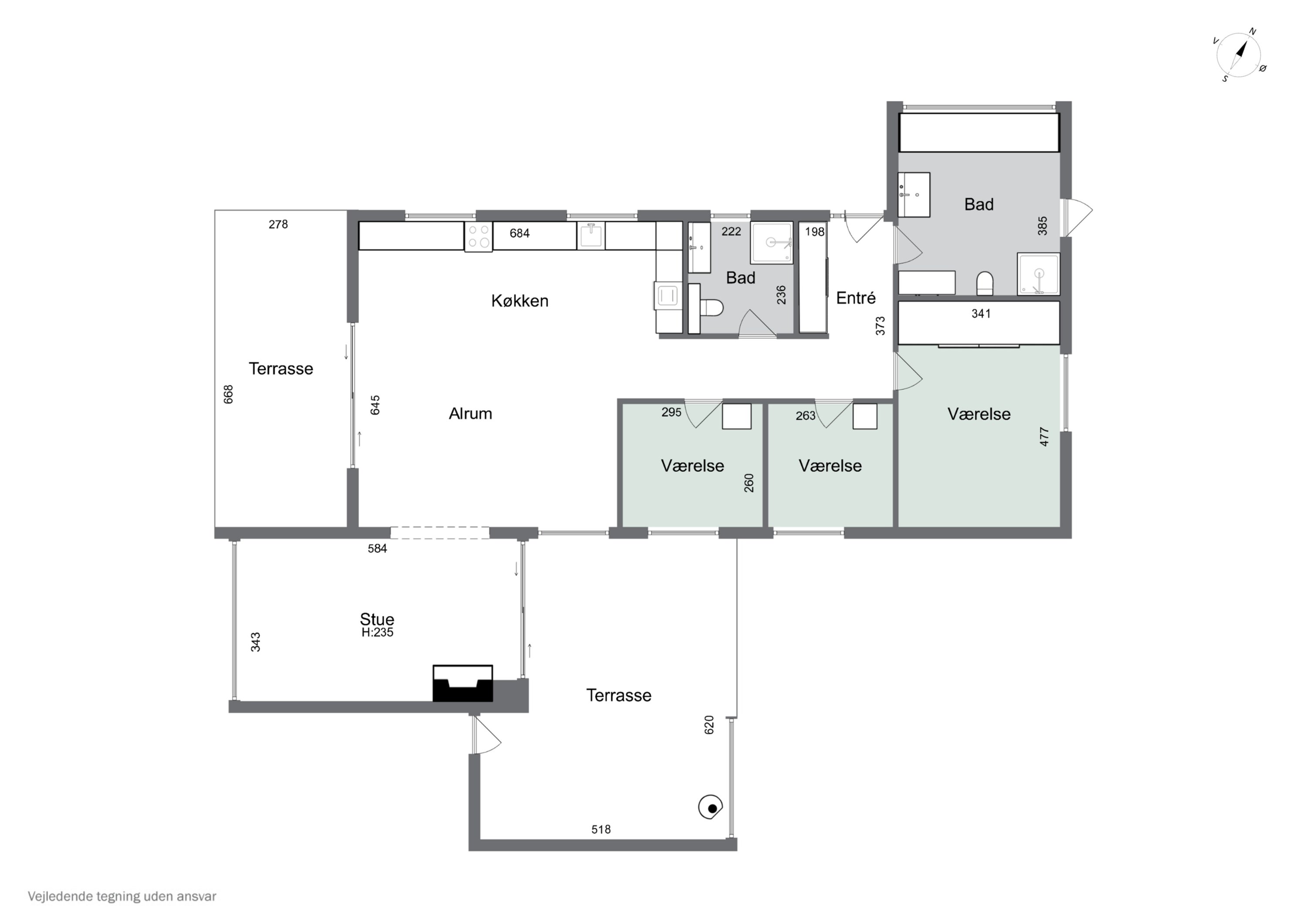 Plantegninger billede af Falkevej 12, 2600 Glostrup
