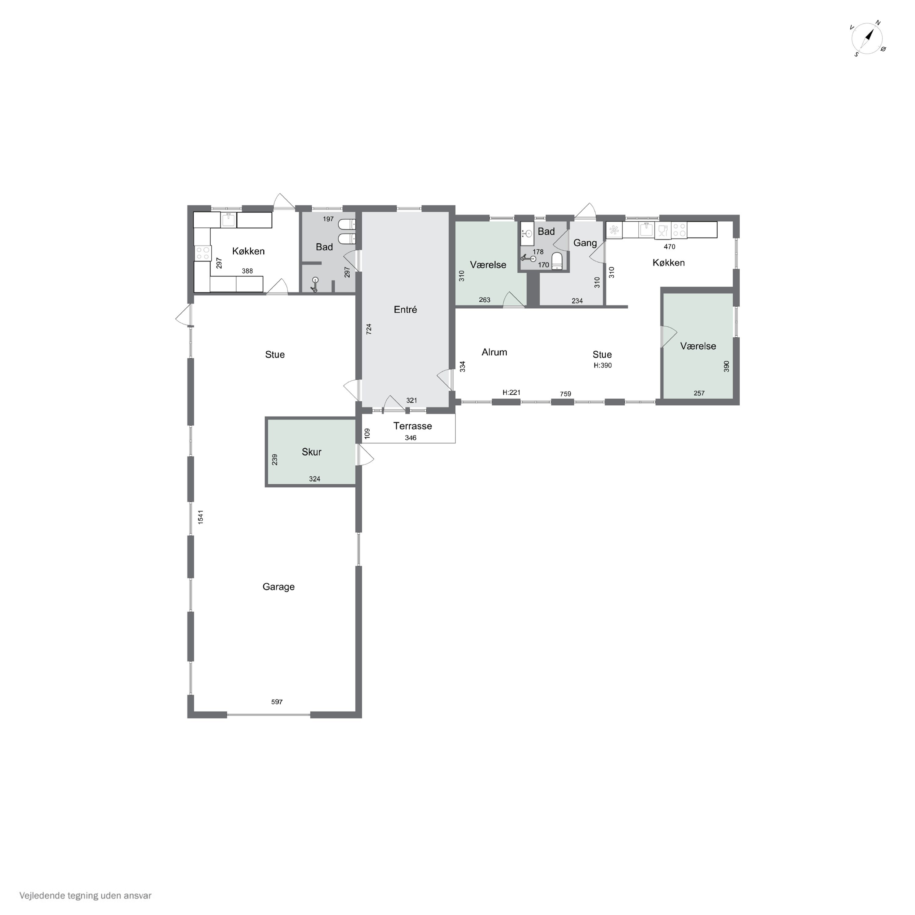 Plantegninger billede af Vesterskov 13, Søllinge, 5750 Ringe