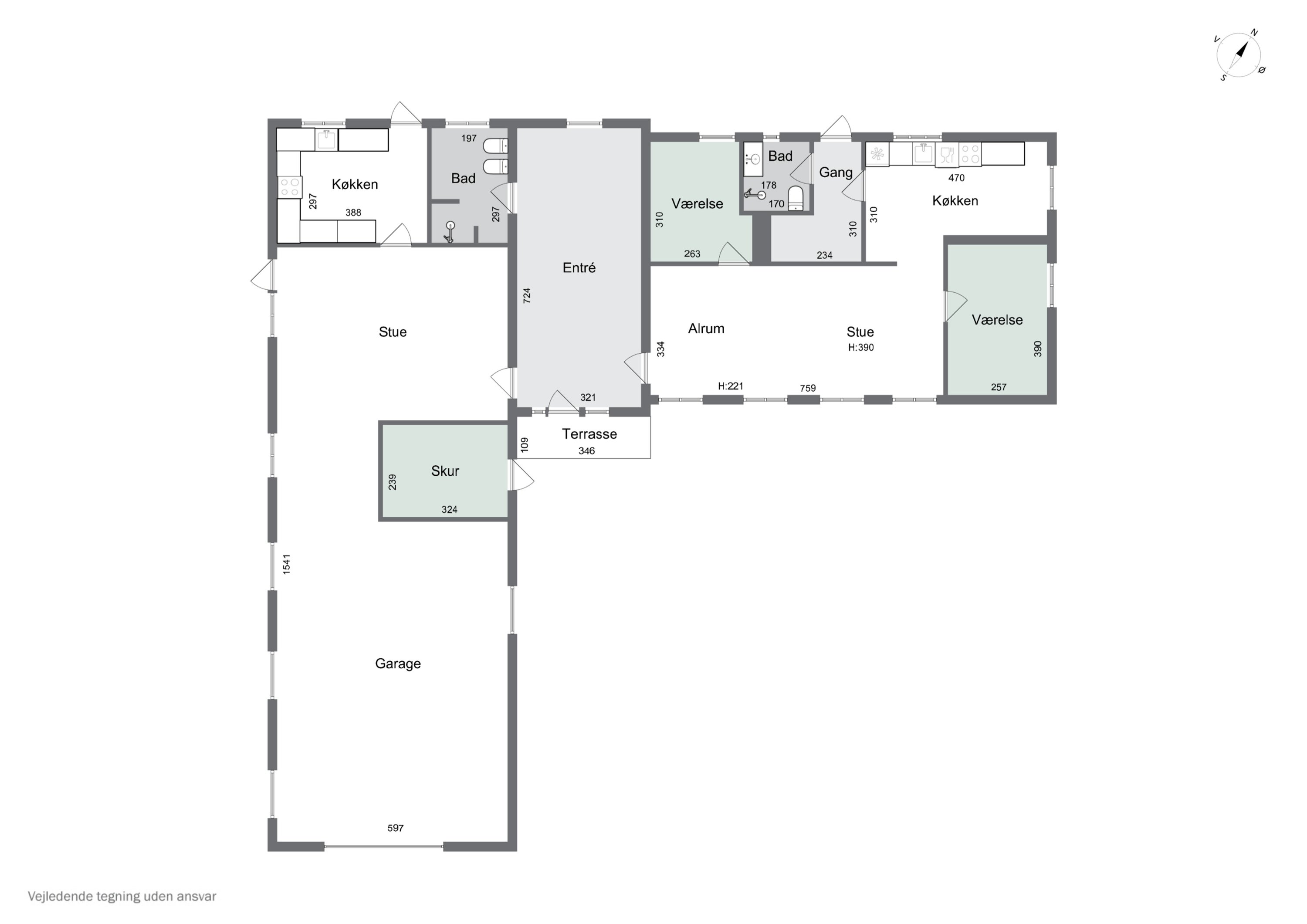 Plantegninger billede af Vesterskov 13, Søllinge, 5750 Ringe