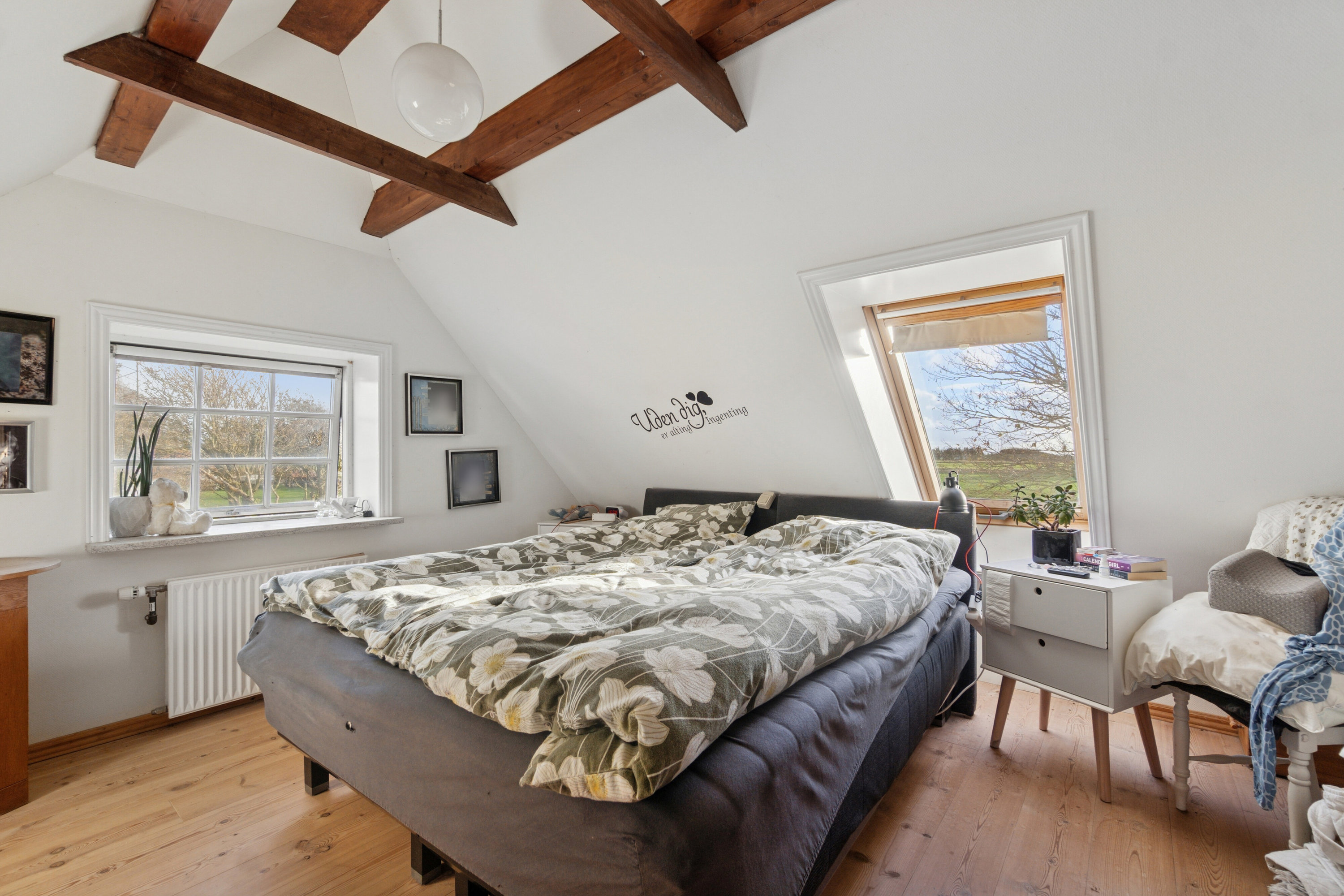 Fremhævet soveværelse billede i fuldskærmstilstand. Billede af Kobberøvej 2, 7760 Hurup Thy