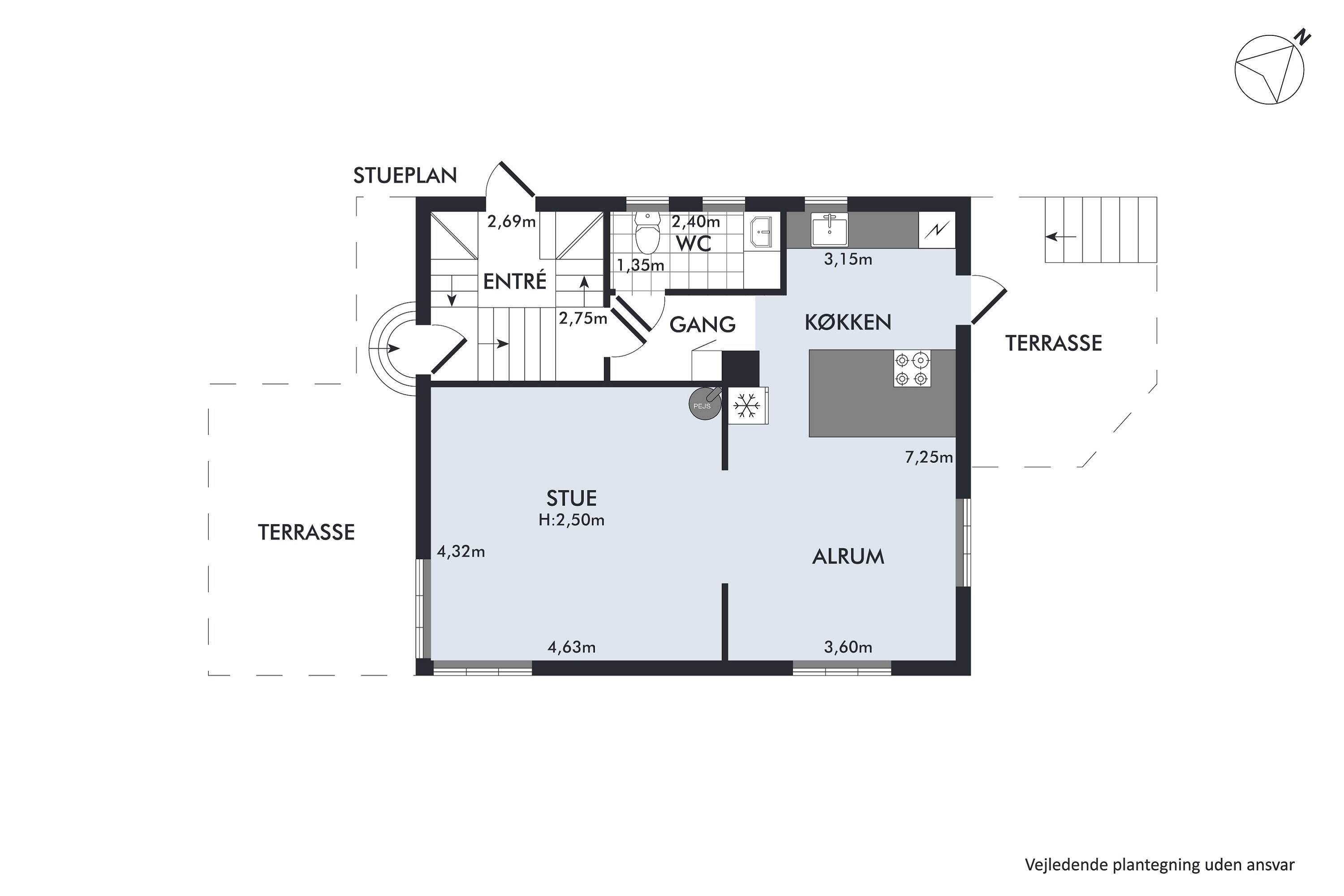 Plantegninger billede af Yrsavej 8, 8920 Randers NV