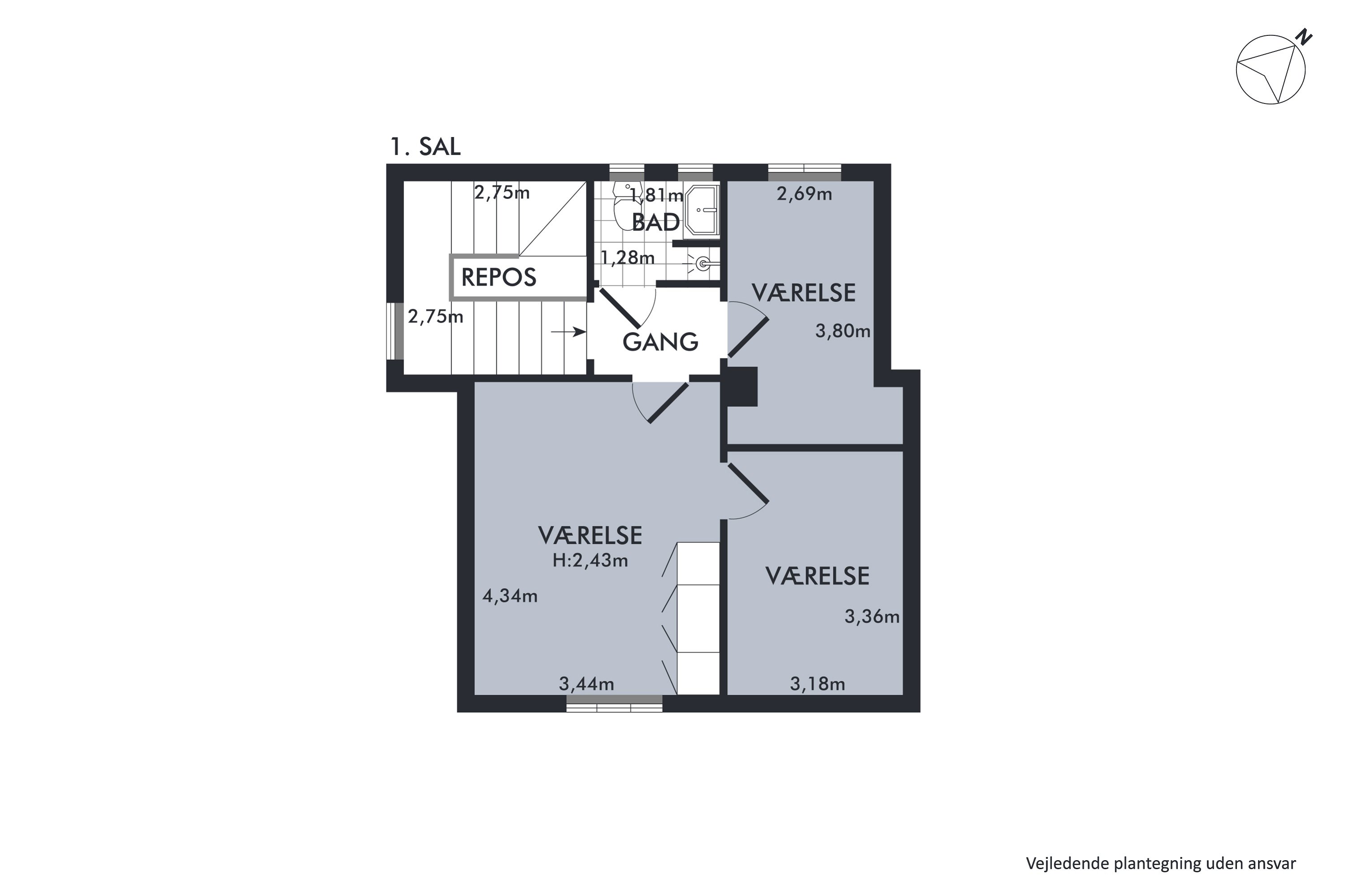 Plantegninger billede af Yrsavej 8, 8920 Randers NV