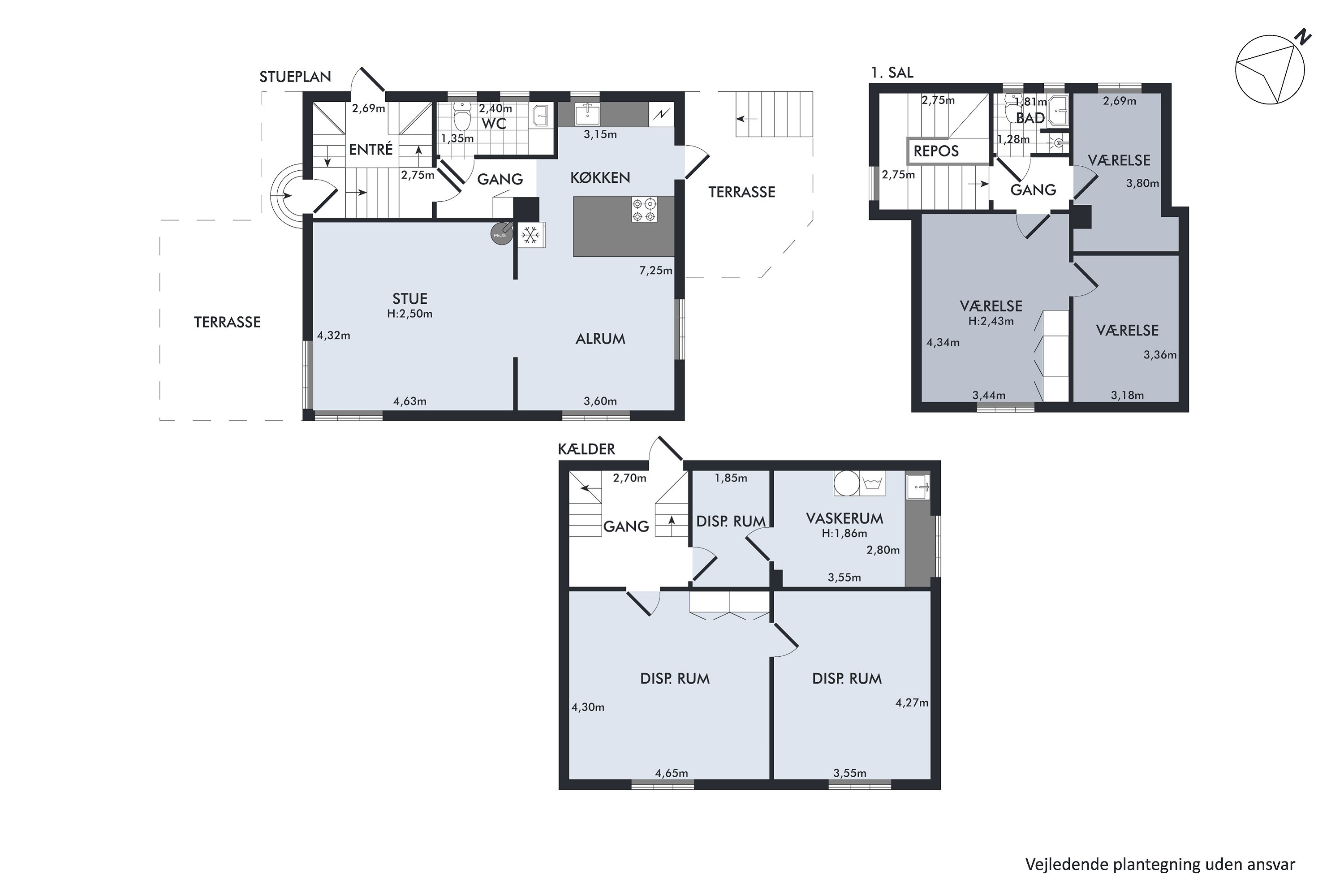 Plantegninger billede af Yrsavej 8, 8920 Randers NV