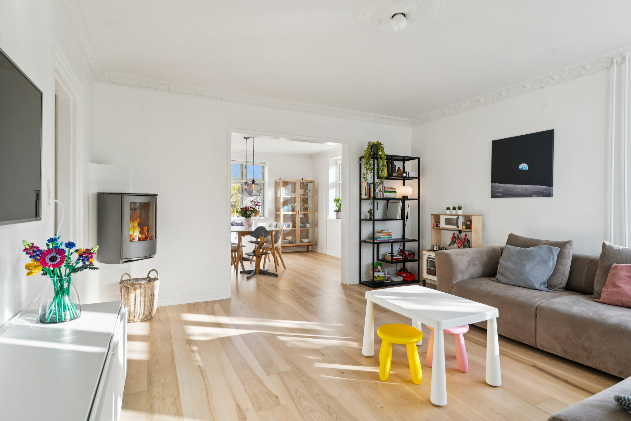 Fremhævet stue billede i fuldskærmstilstand. Billede af Yrsavej 8, 8920 Randers NV