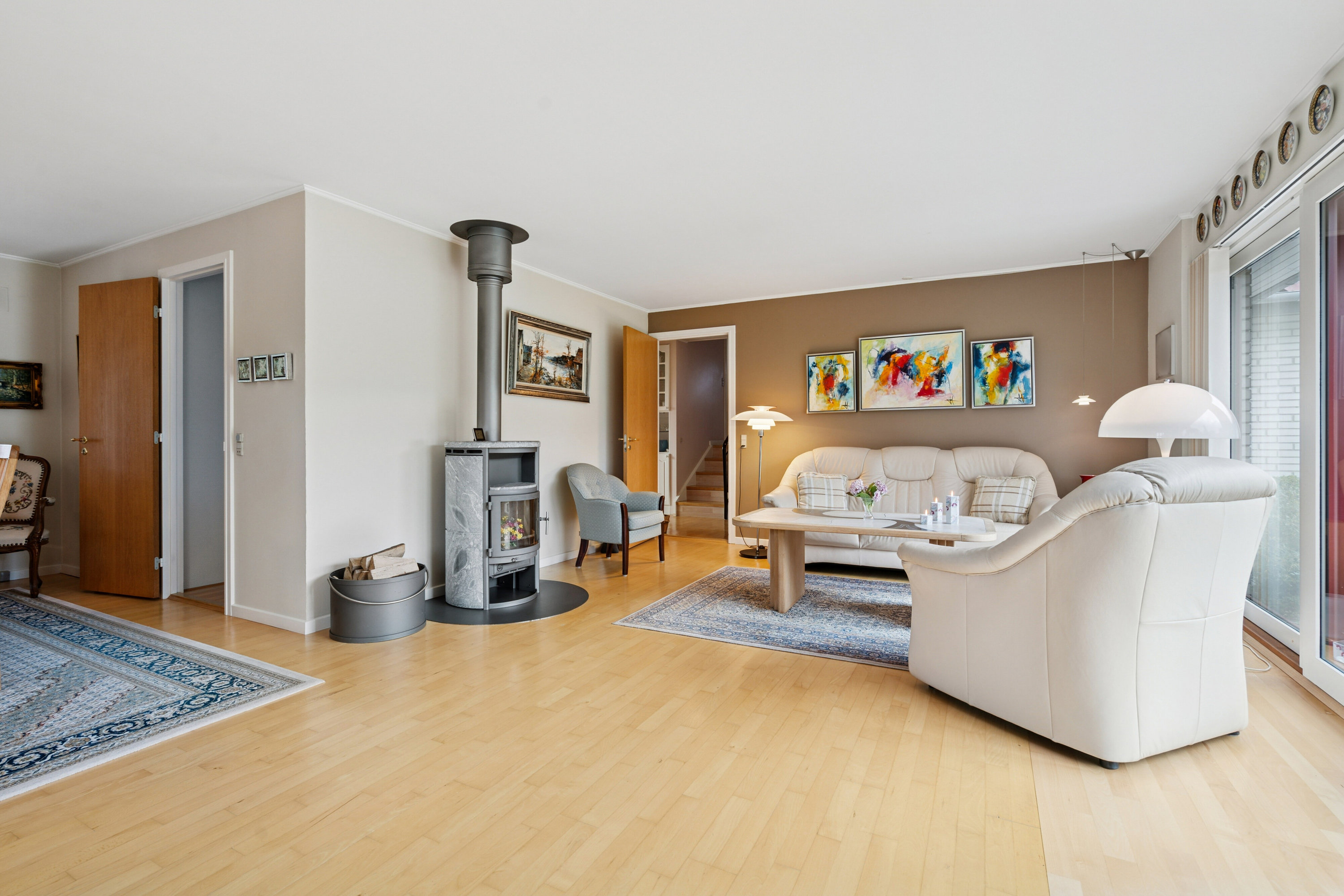 Fremhævet stue billede i fuldskærmstilstand. Billede af Ferskenvej 17, 4690 Haslev