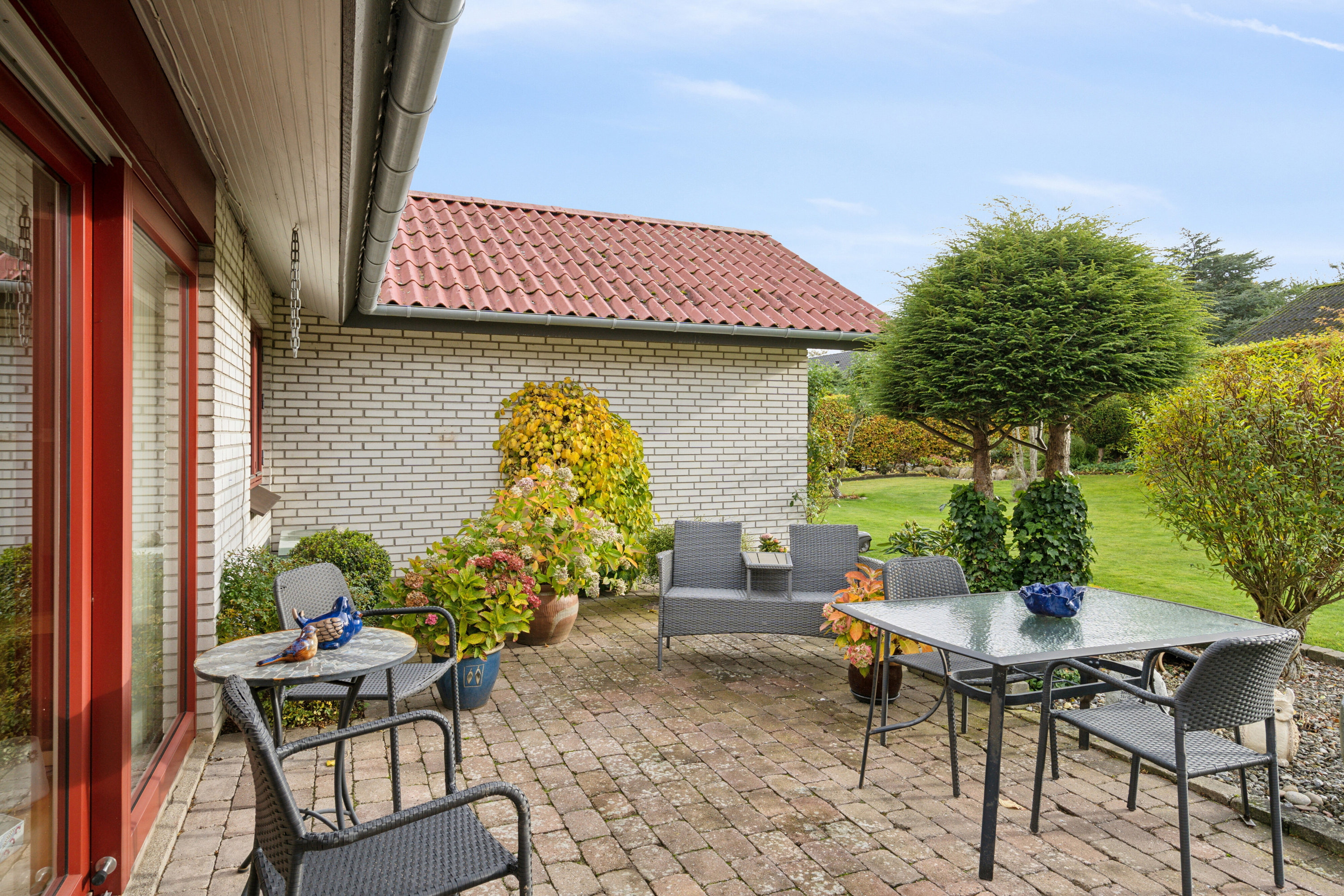 Fremhævet terrasse billede i fuldskærmstilstand. Billede af Ferskenvej 17, 4690 Haslev