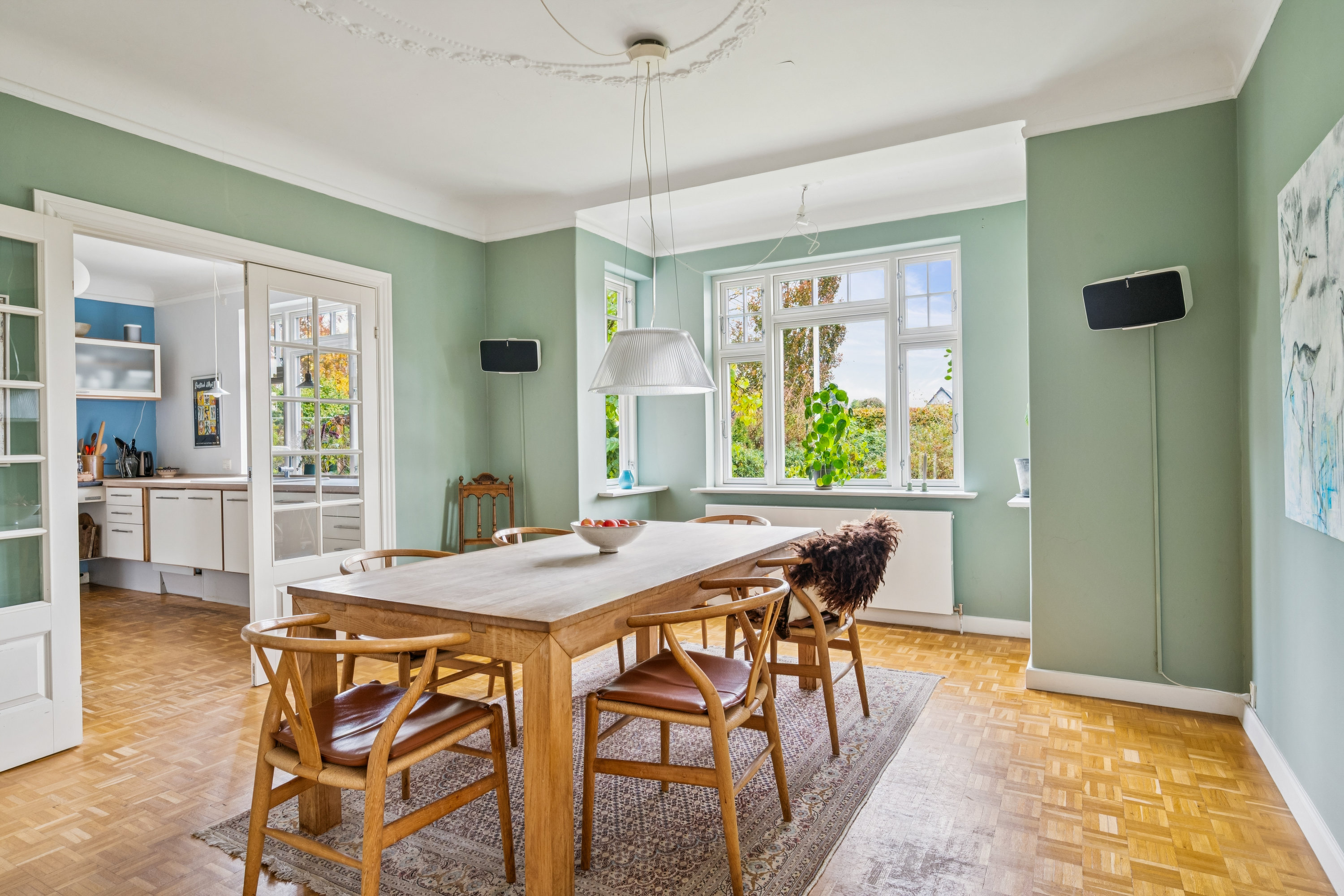 Fremhævet spisestue billede i fuldskærmstilstand. Billede af Enebærvej 19, 8240 Risskov