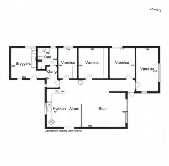 Fremhævet street view billede i fuldskærmstilstand. Billede af Liljevej 6, 9800 Hjørring