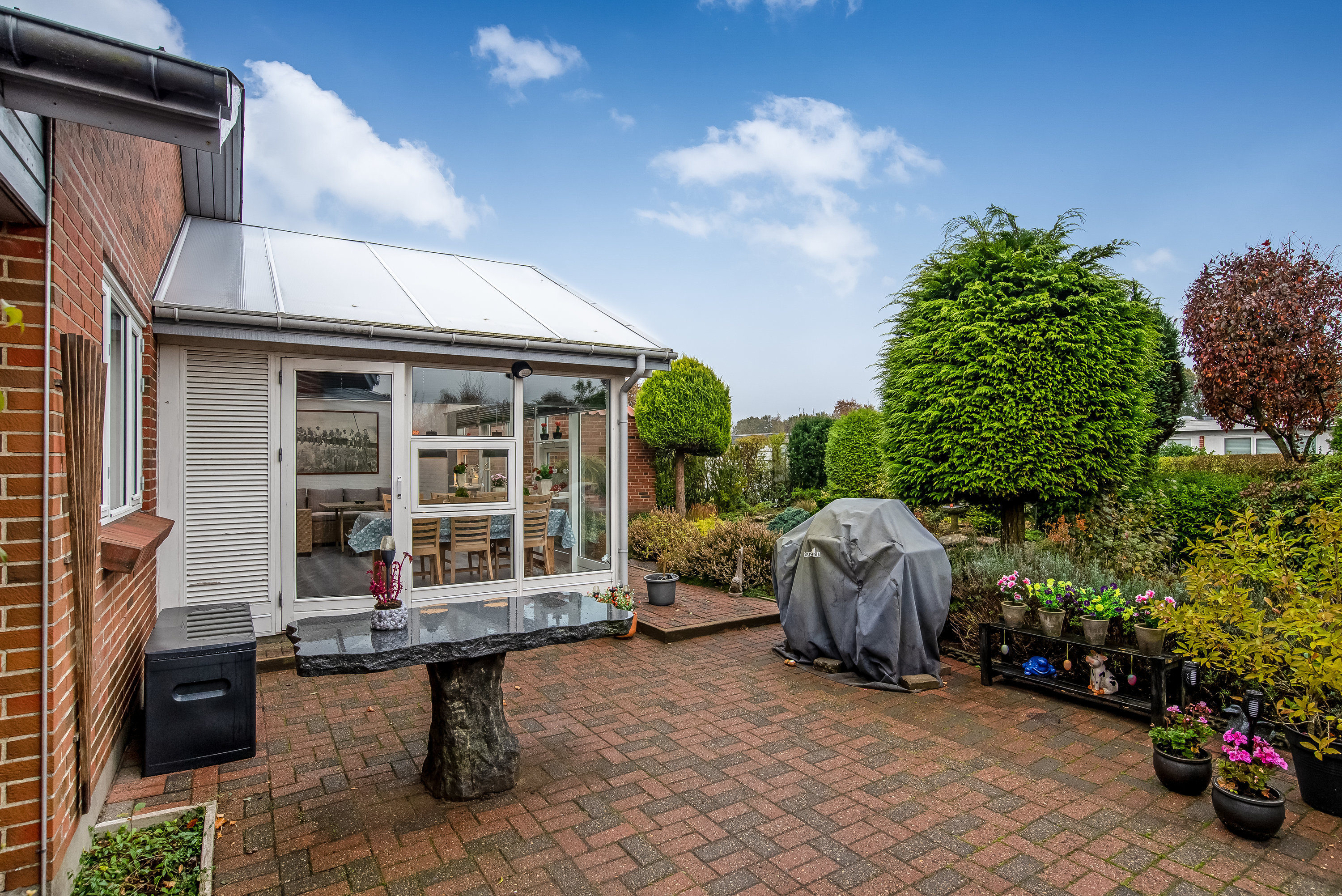 Fremhævet terrasse billede i fuldskærmstilstand. Billede af Emil Reesens Vej 41, 7500 Holstebro