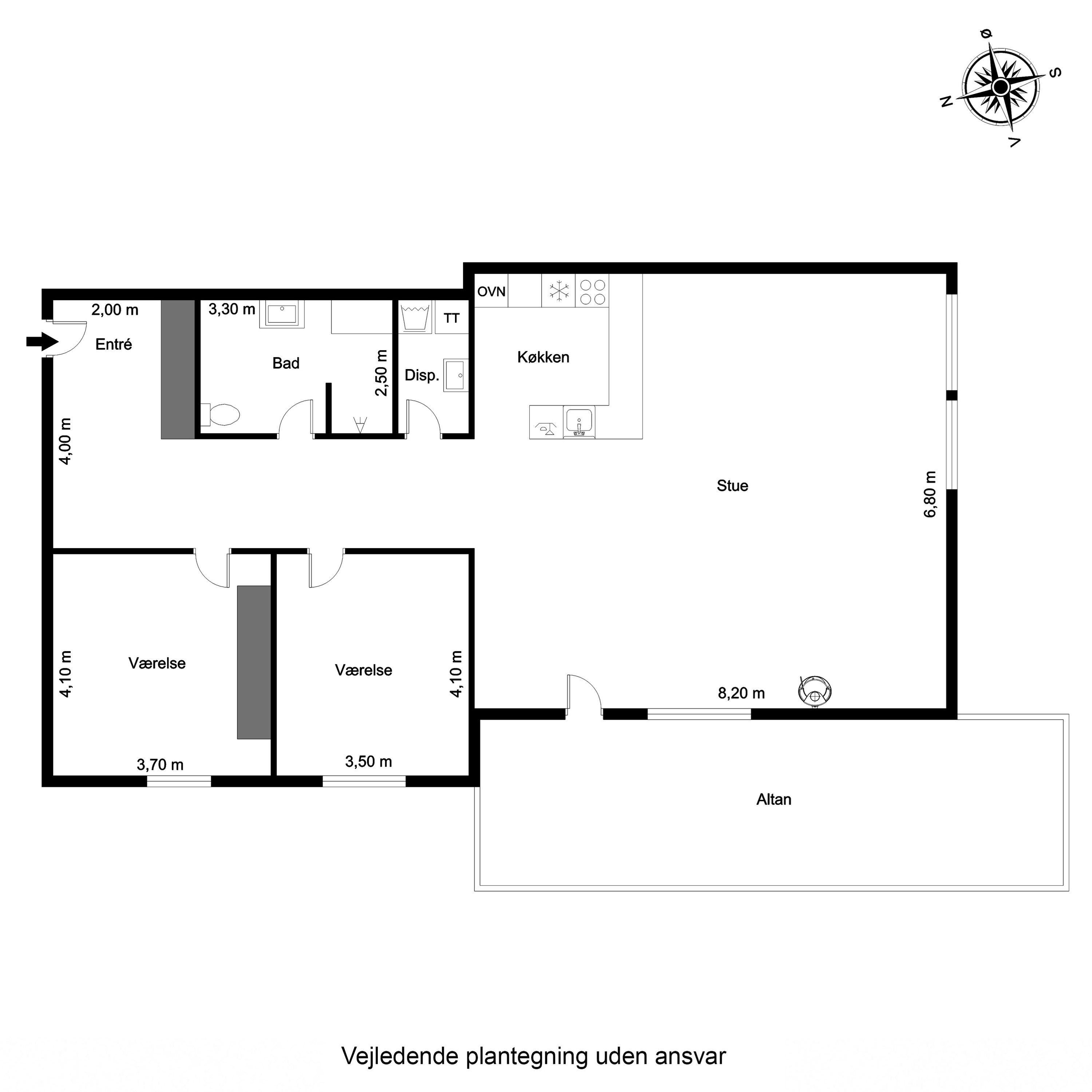 Plantegninger billede af Papirfabrikken 16, st.. 4., 8600 Silkeborg