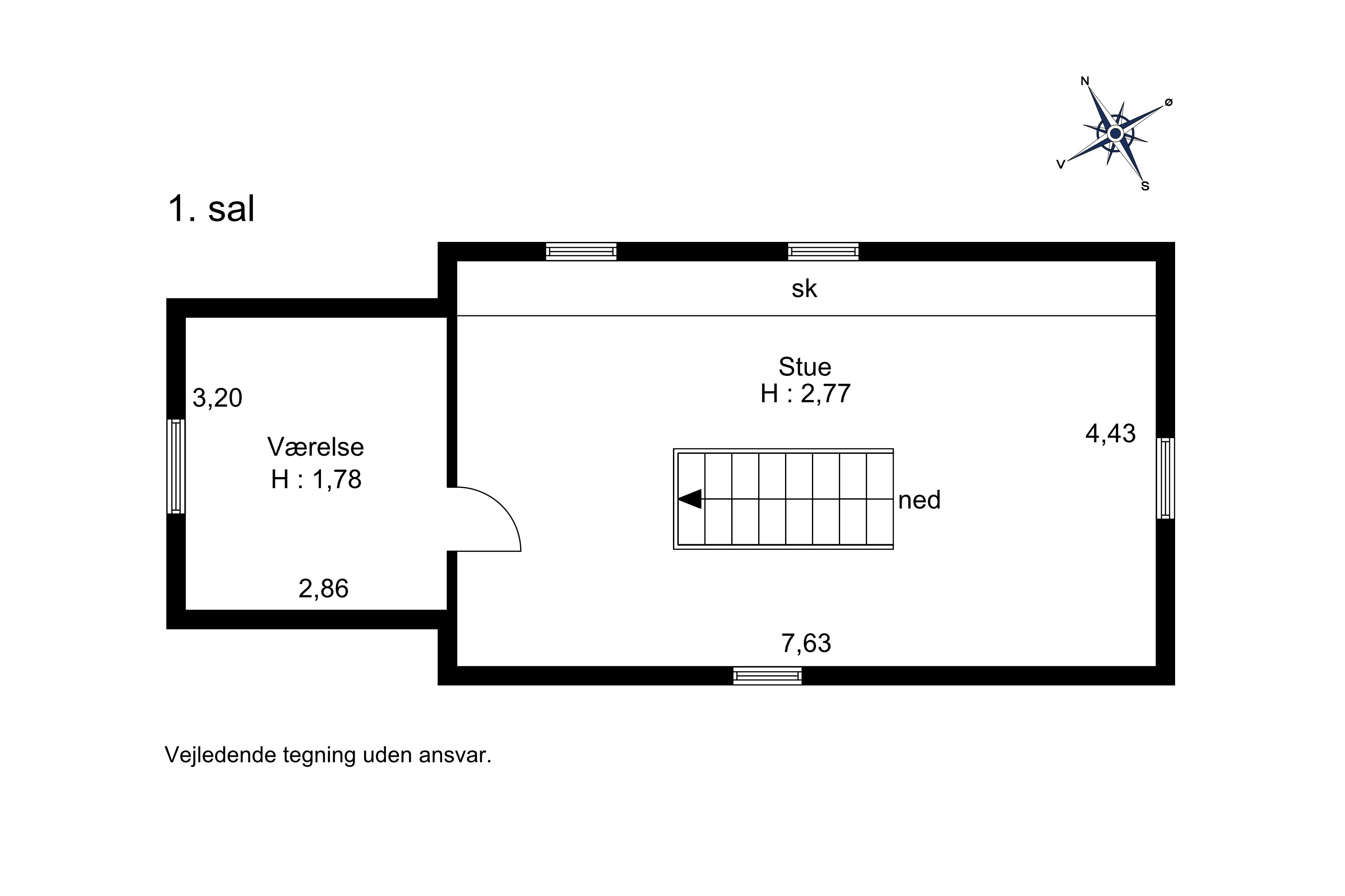 Plantegninger billede af Ustrupvej 13, Ustrup, 8660 Skanderborg