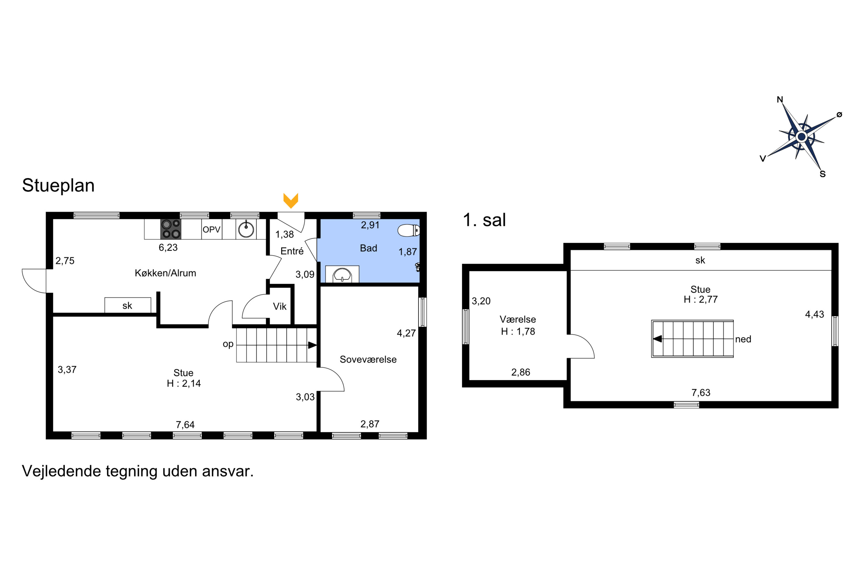 Plantegninger billede af Ustrupvej 13, Ustrup, 8660 Skanderborg