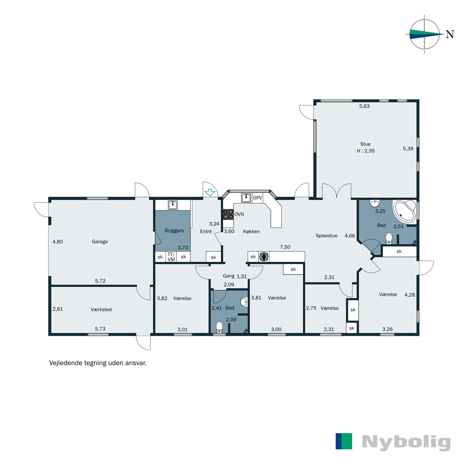 Plantegninger billede af Kejsdalen 78, Klakring, 7130 Juelsminde