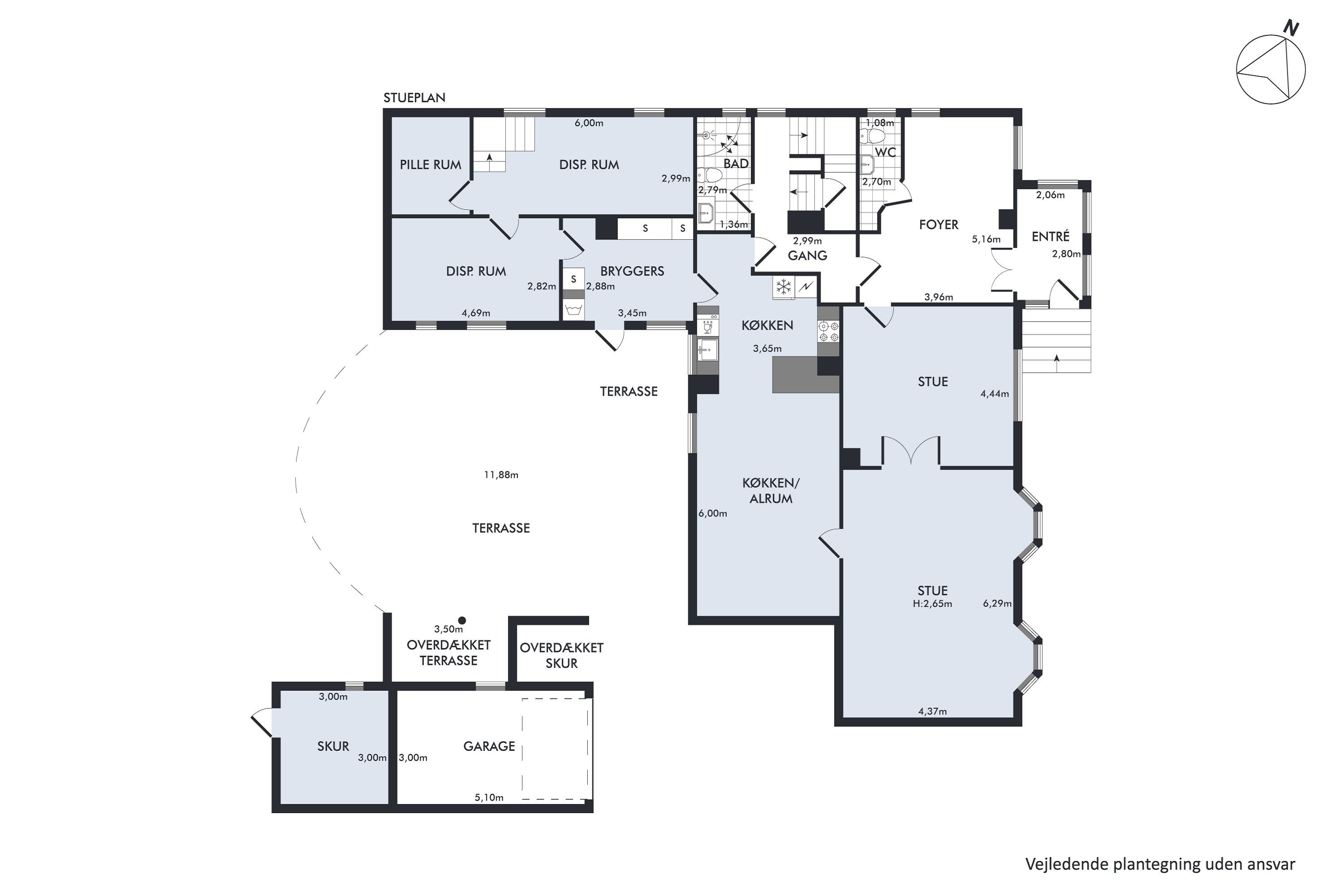 Plantegninger billede af Skovvej 2, Alkestrup, 4682 Tureby