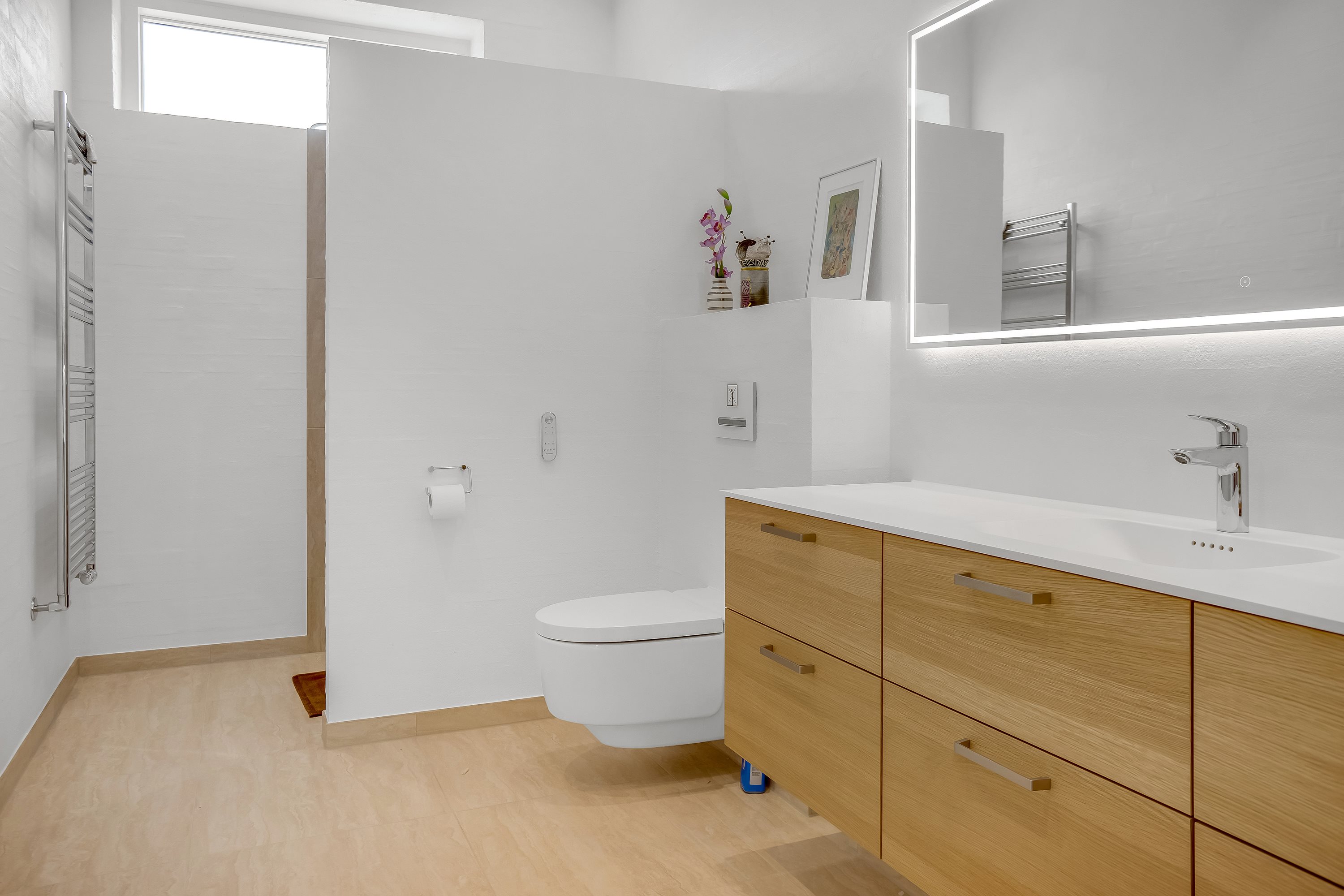 Fremhævet badeværelse billede i fuldskærmstilstand. Billede af Hjortespringet 19, 8600 Silkeborg